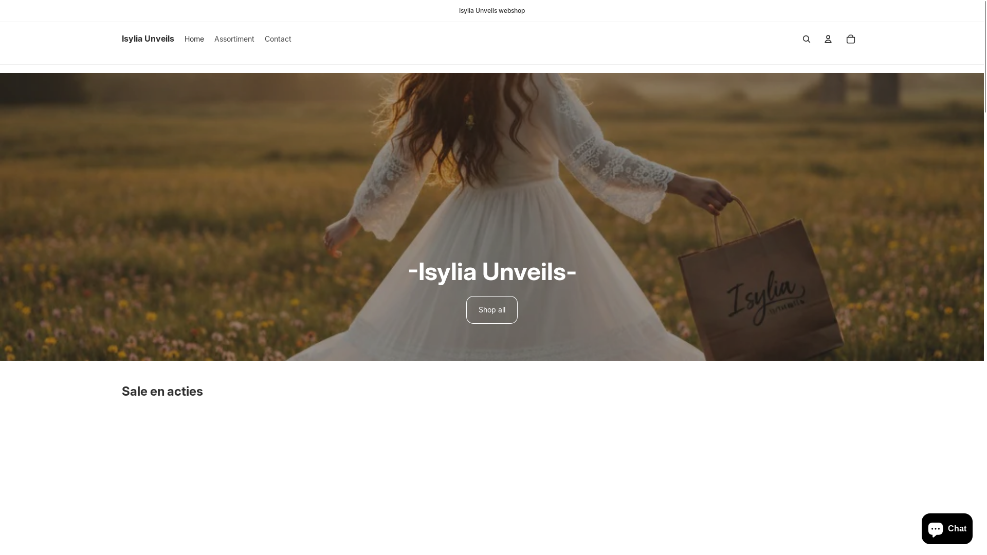 website screenshot of https://isyliaunveils.nl/