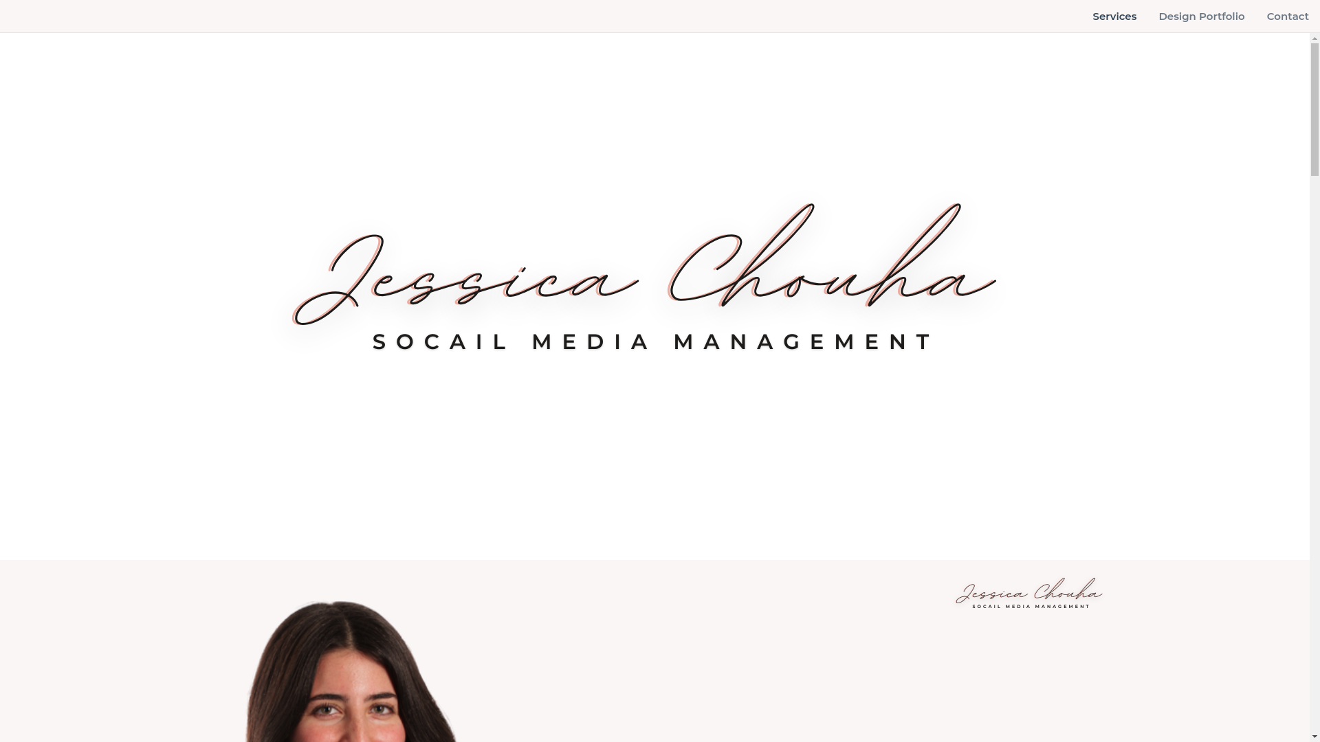 website screenshot of https://jcsocialstrategy.com/