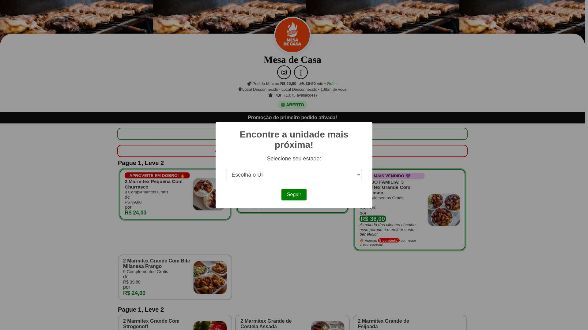 website screenshot of https://mesa-de-casa.club/