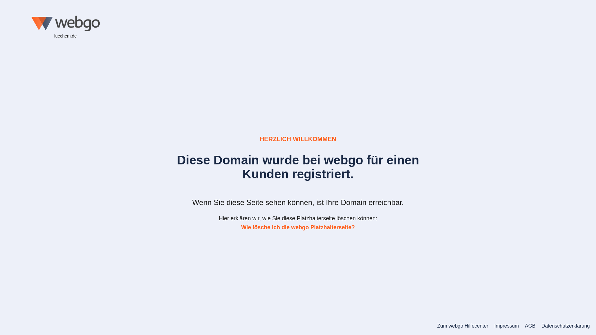 website screenshot of https://luechem.de