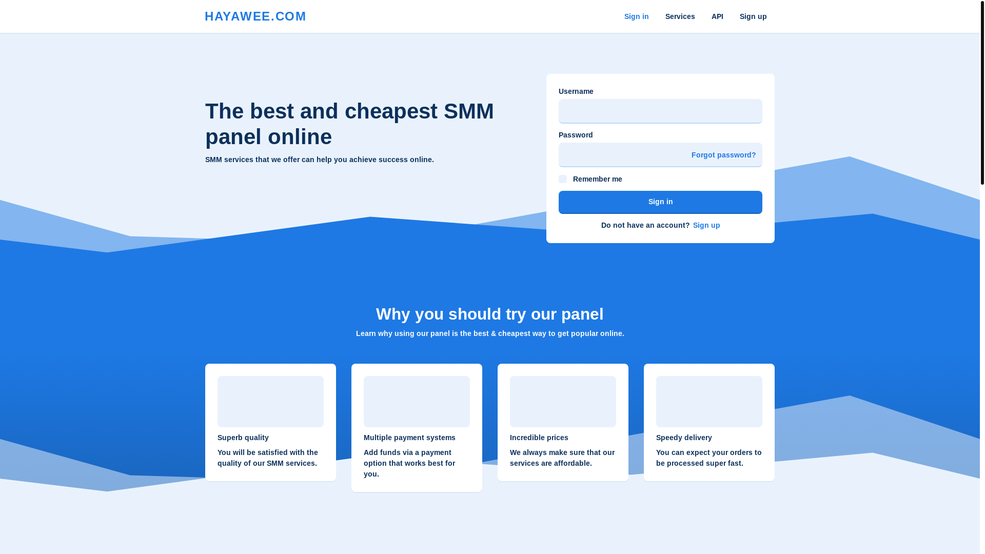 website screenshot of https://hayawee.com/