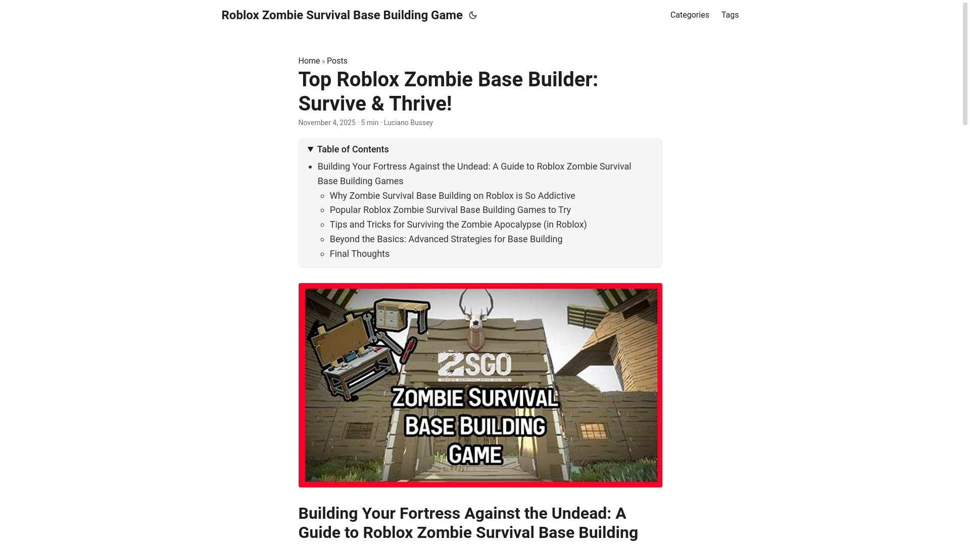 website screenshot of https://roblox-zombie-survival-base-building-game.pages.dev/