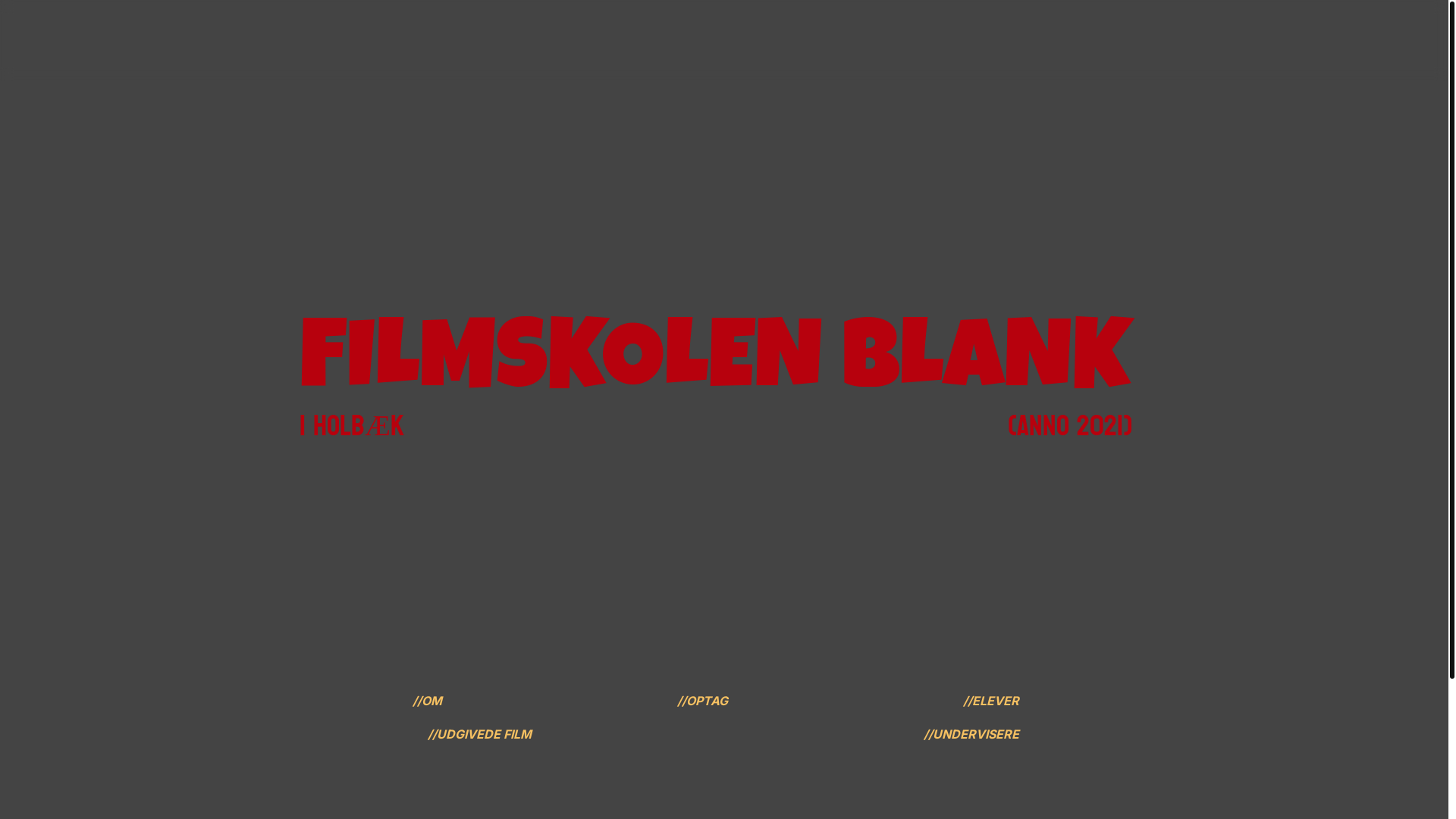 website screenshot of https://filmskolenblank.dk/