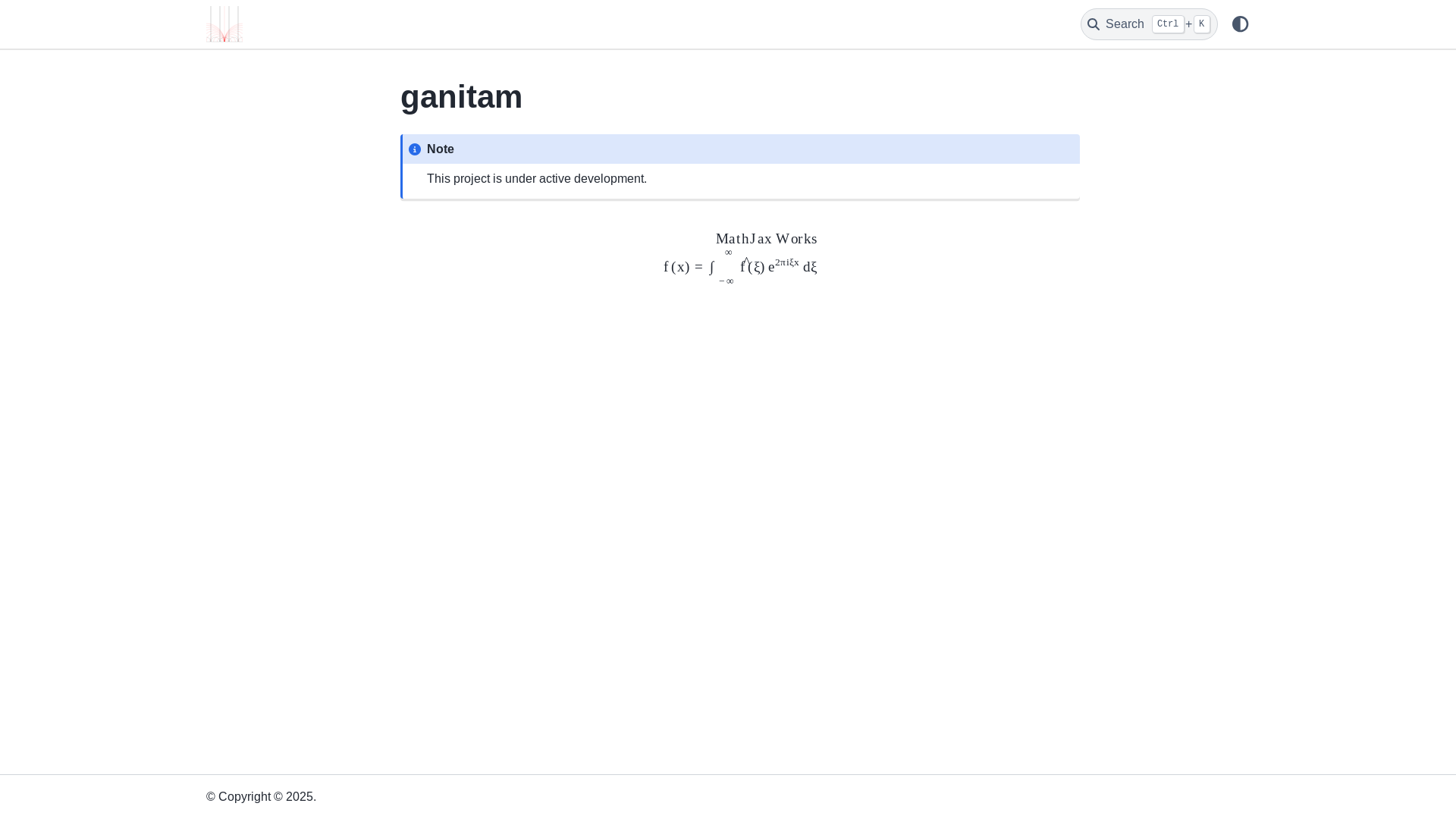 website screenshot of https://ganitam.pages.dev/