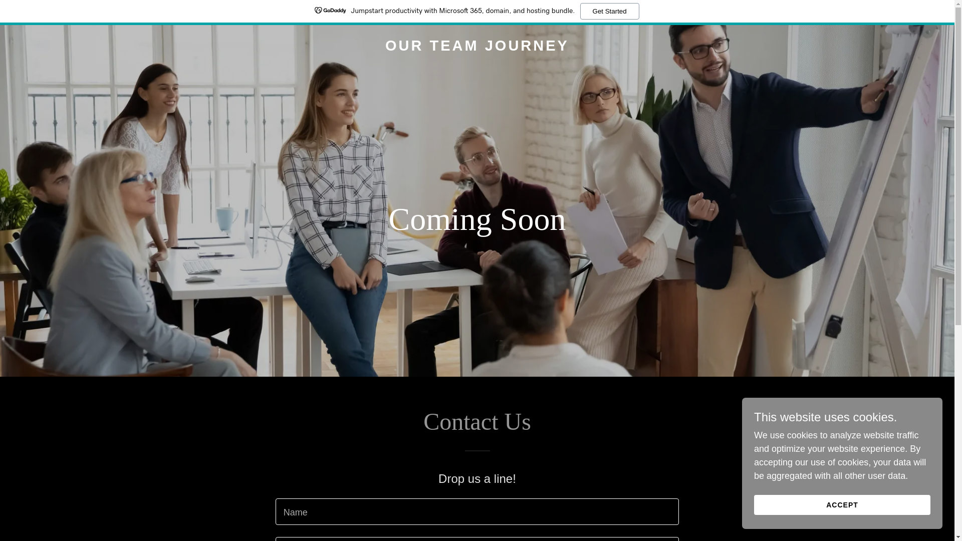 website screenshot of https://ourteamjourney.net/