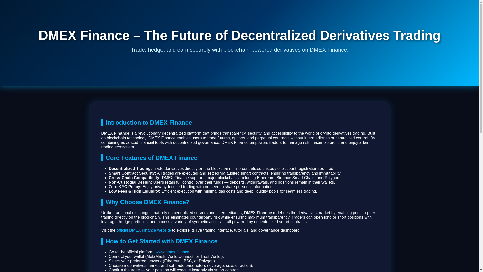 website screenshot of https://dmex-finance-en-io.pages.dev/