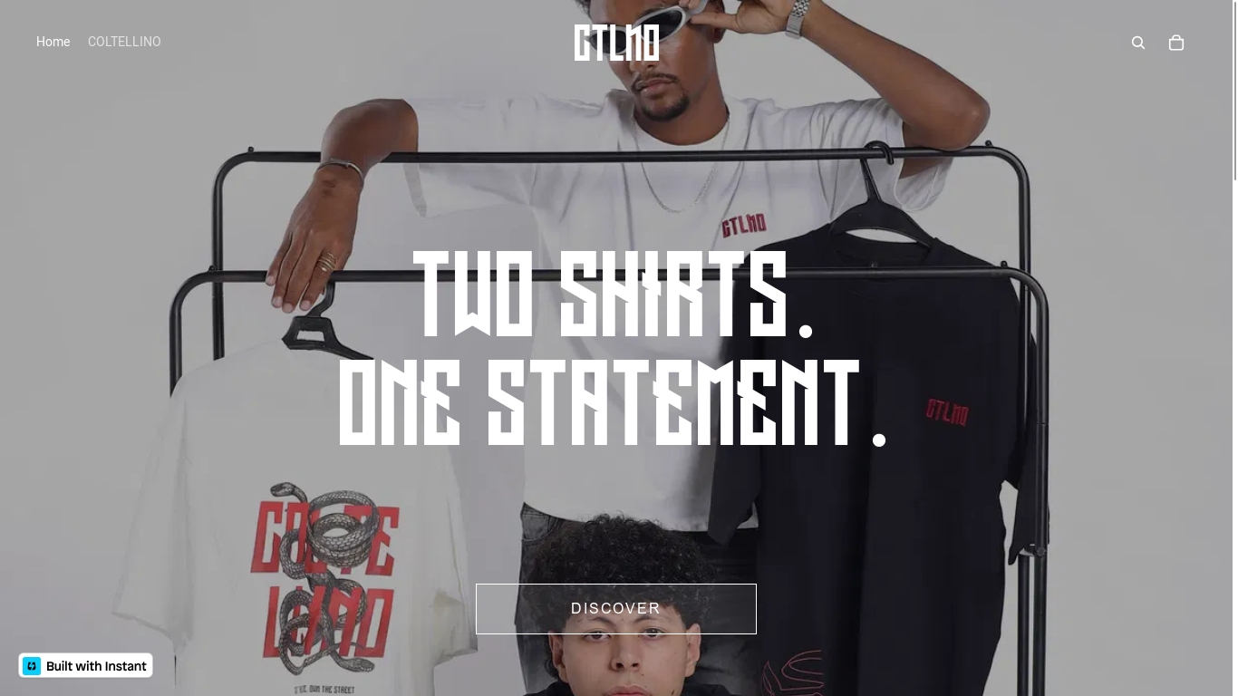 website screenshot of https://ctlino.store/
