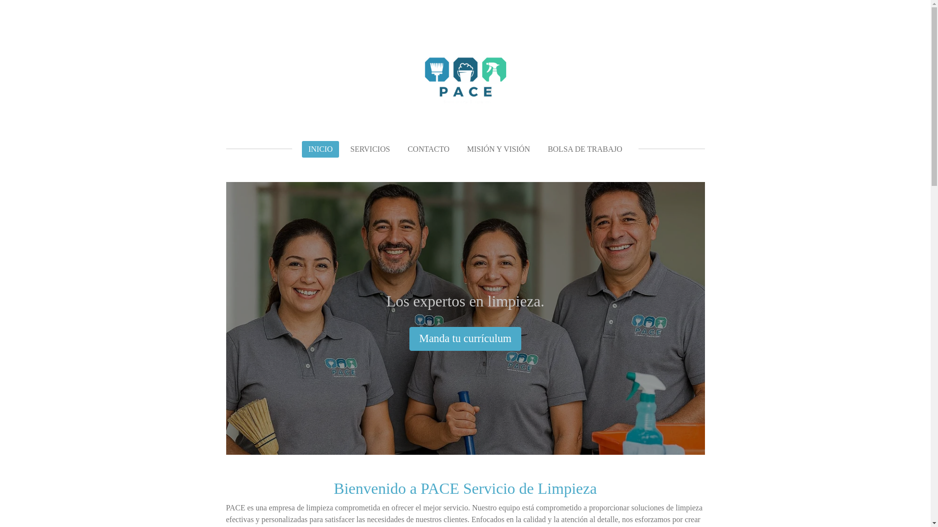 website screenshot of https://paceserviciodelimpieza.com/