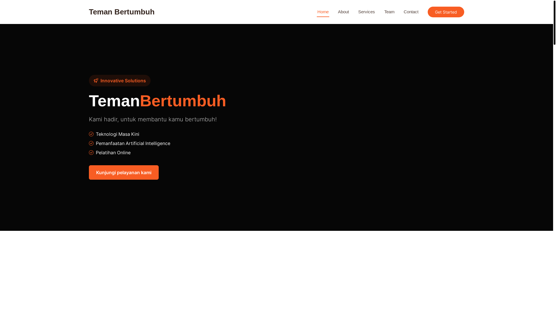 website screenshot of https://temanbertumbuh.pages.dev/