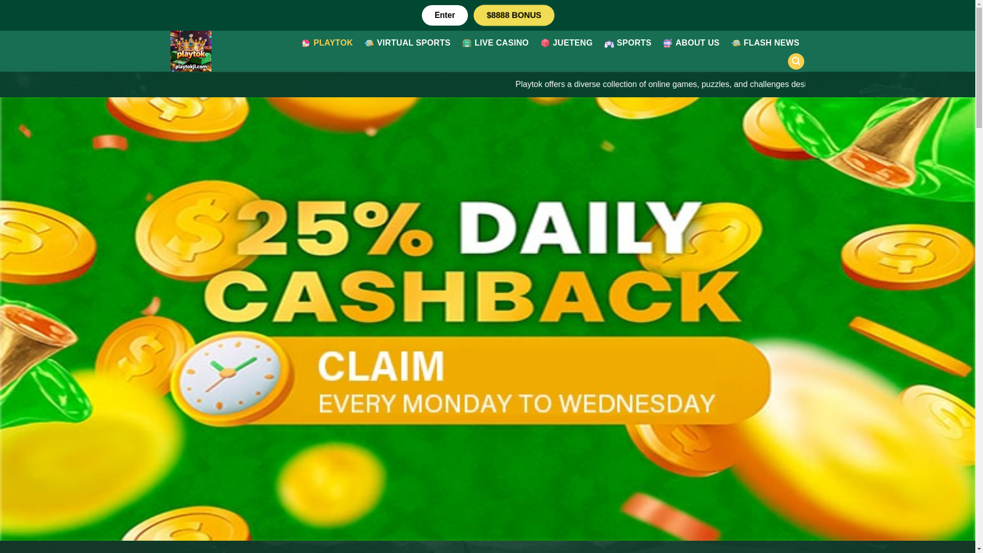 website screenshot of https://playtokjl.com/