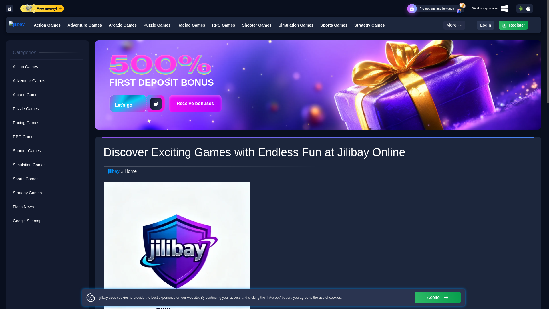 website screenshot of https://7jilibay.com/