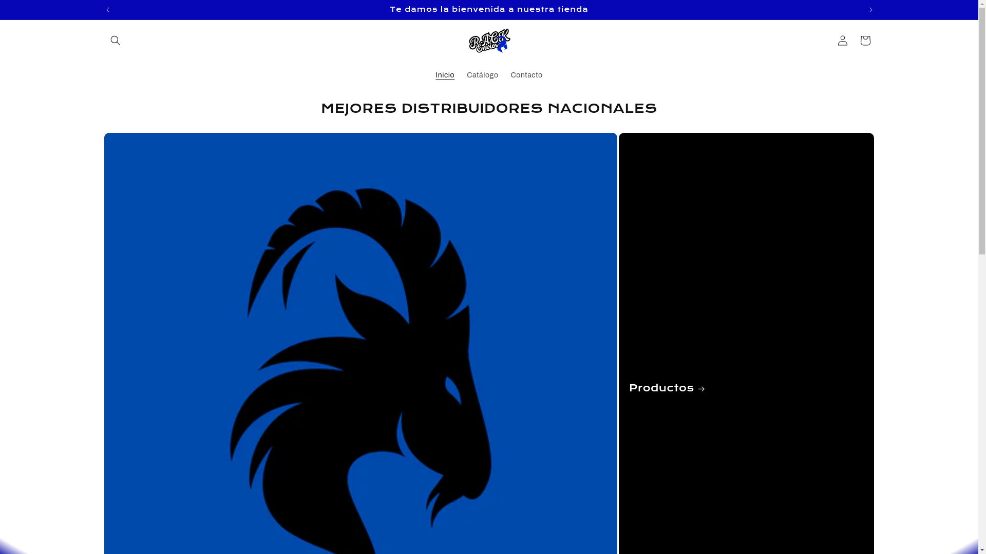 website screenshot of https://rackenvios.shop/