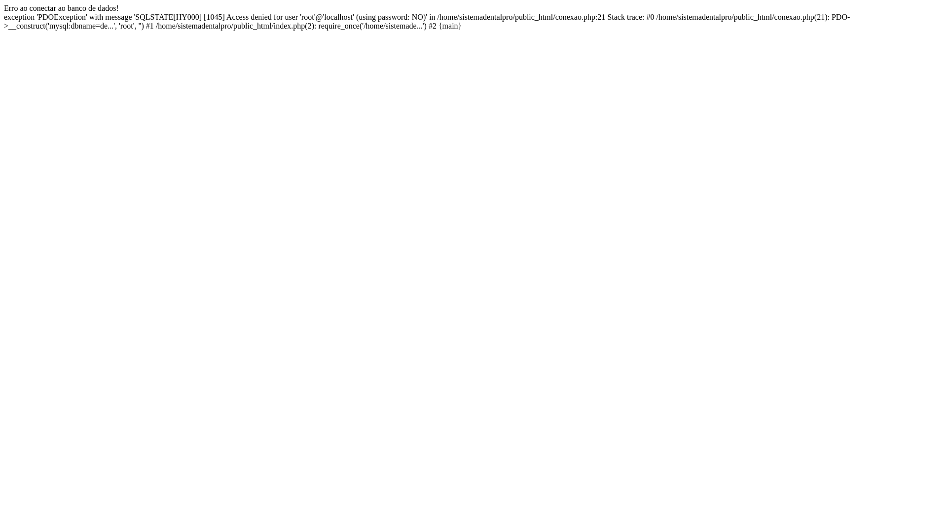 website screenshot of https://sistemadentalpro.com.br/