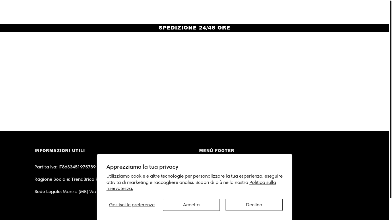 website screenshot of https://bricoveloce.com/