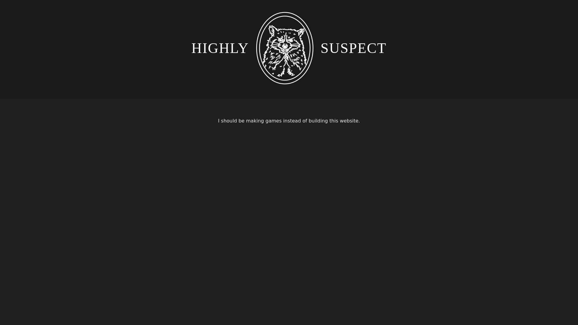 website screenshot of https://highlysuspect-site.pages.dev/
