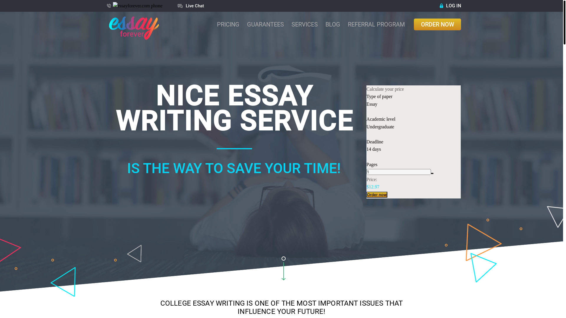 website screenshot of https://essayforever-com.pages.dev/