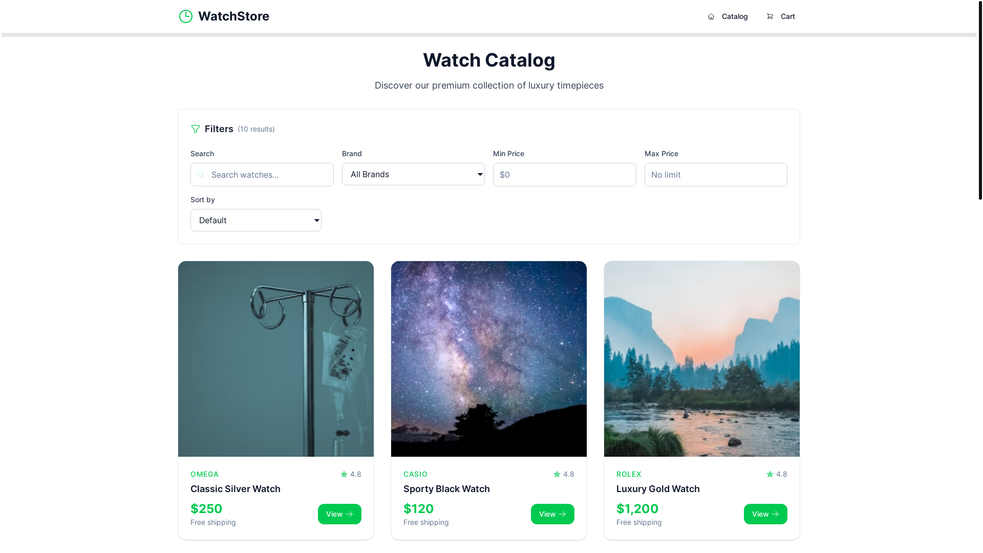website screenshot of https://st10-ecommerce.pages.dev/