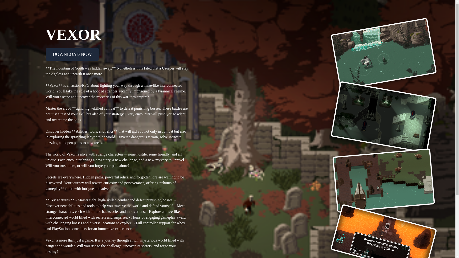 website screenshot of https://vexorbeta.pages.dev/