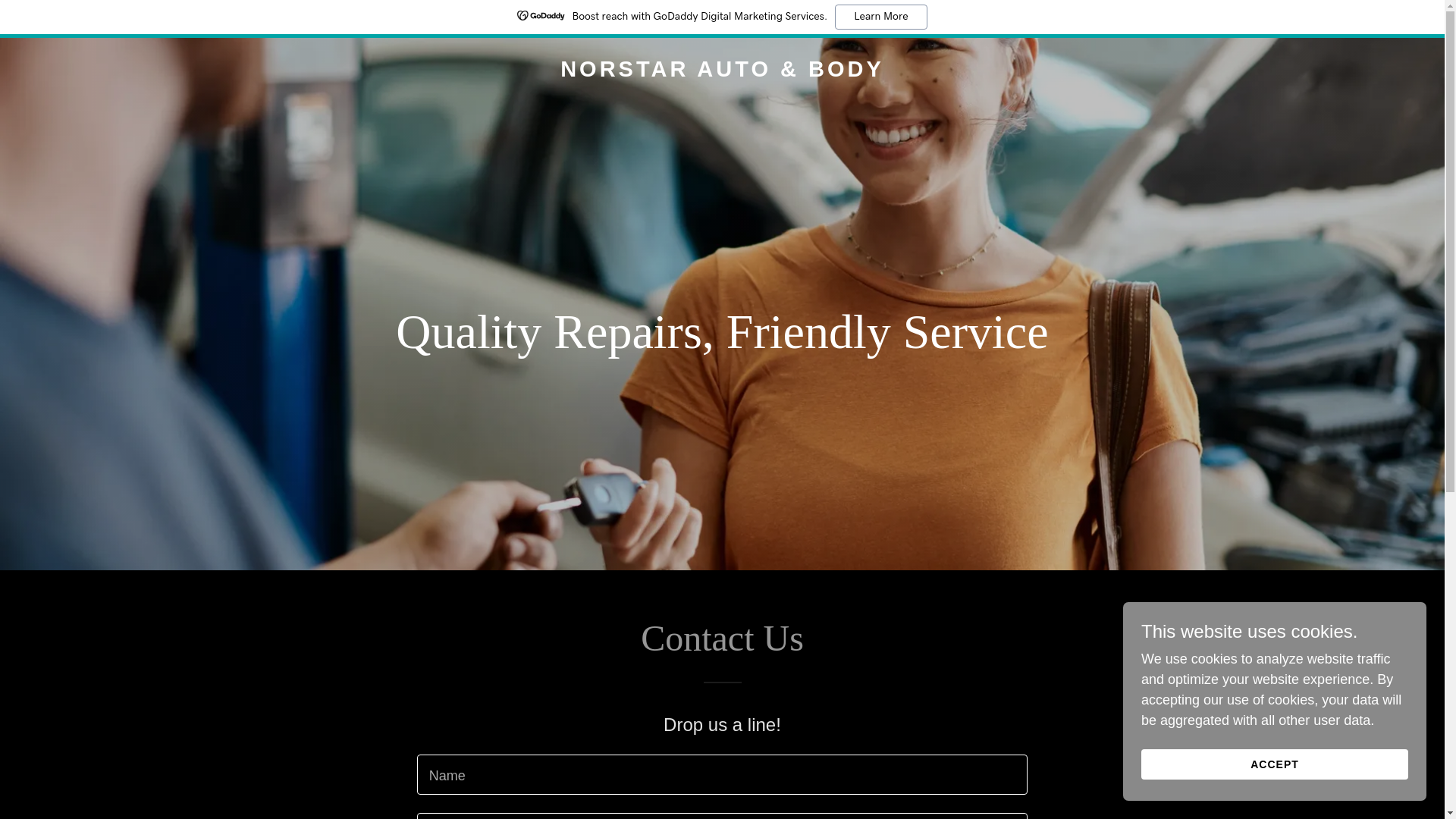website screenshot of https://norstarauto.ca/