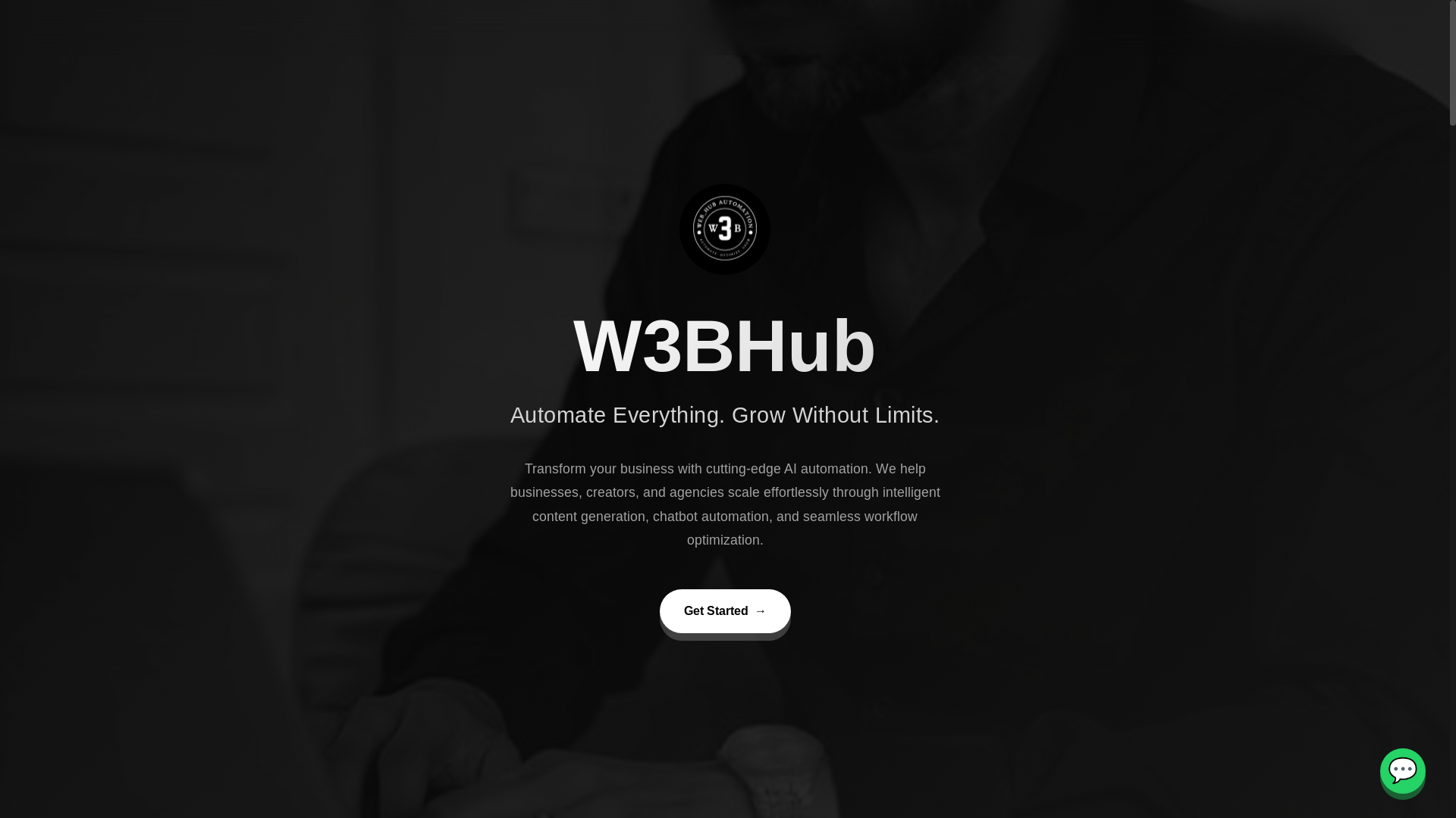 website screenshot of https://w3bhub-site.pages.dev/