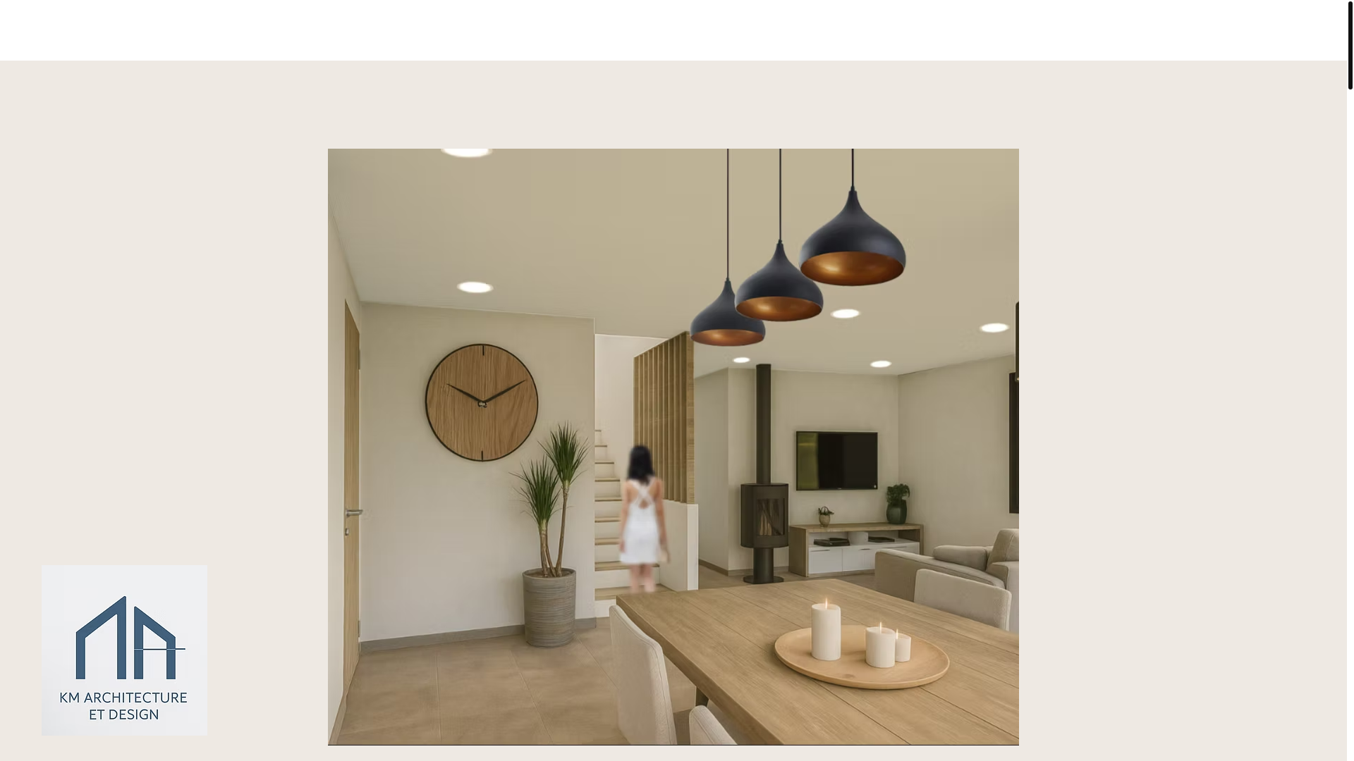 website screenshot of https://kmarchitectureetdesign.fr/
