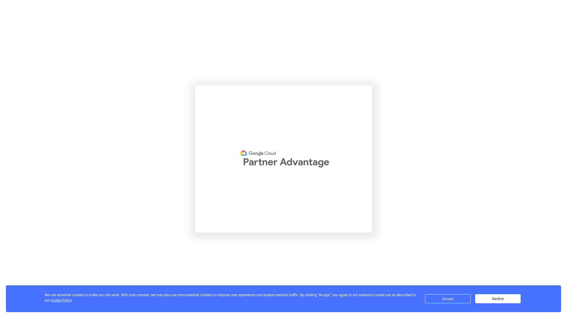 website screenshot of https://googlecloud.atworkweb.com/