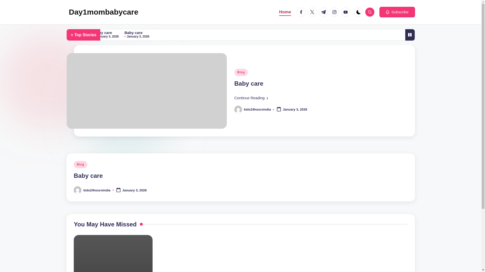 website screenshot of https://mombabycarekids24hoursindia.in/