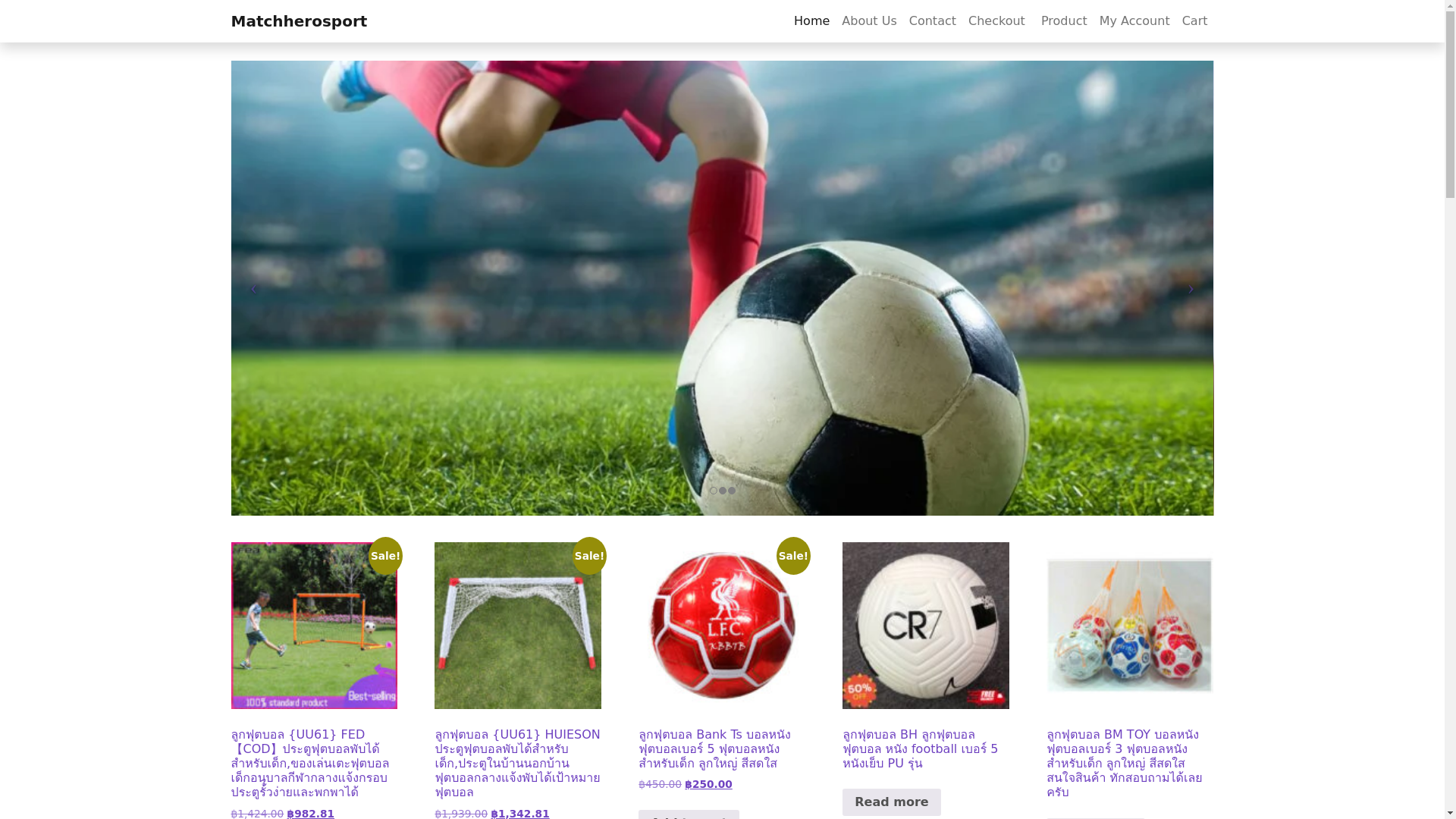 website screenshot of https://matchherosport.com/