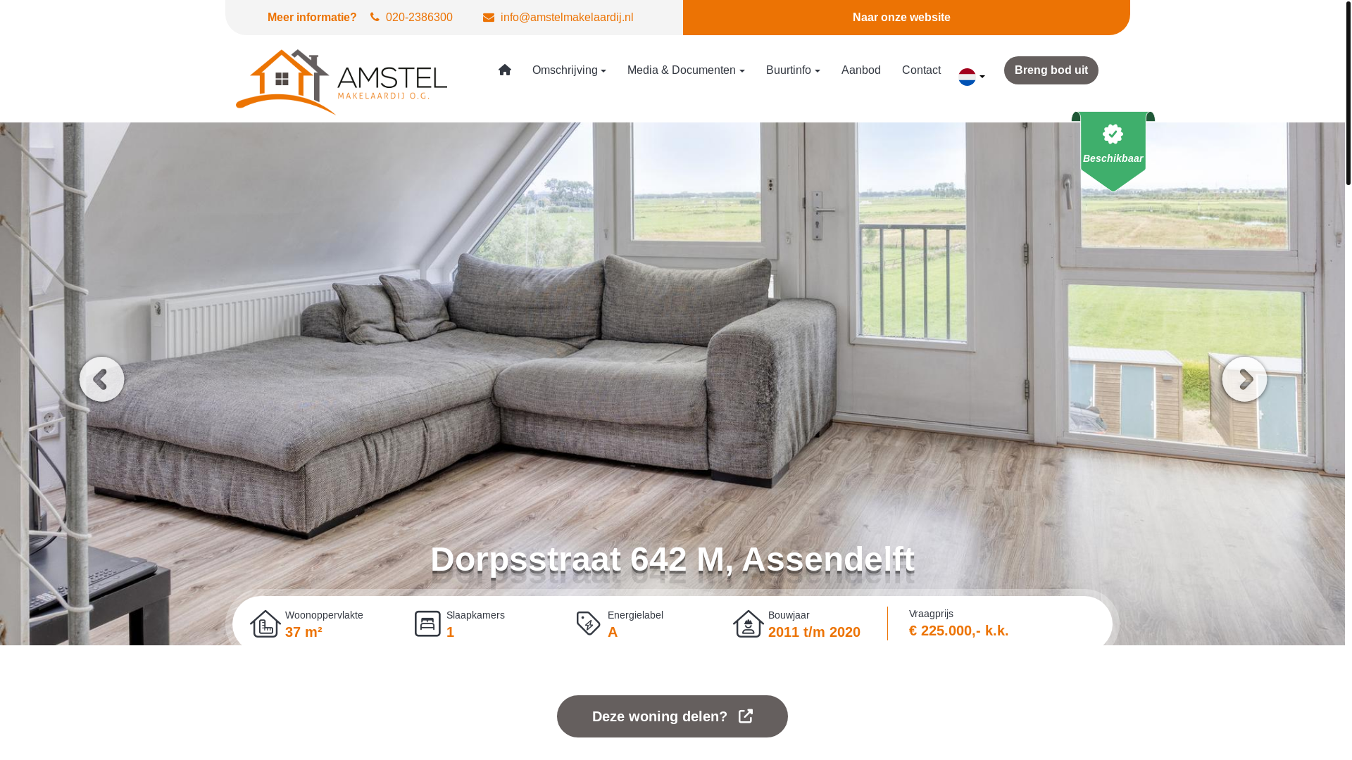 website screenshot of https://dorpsstraat642m.nl/