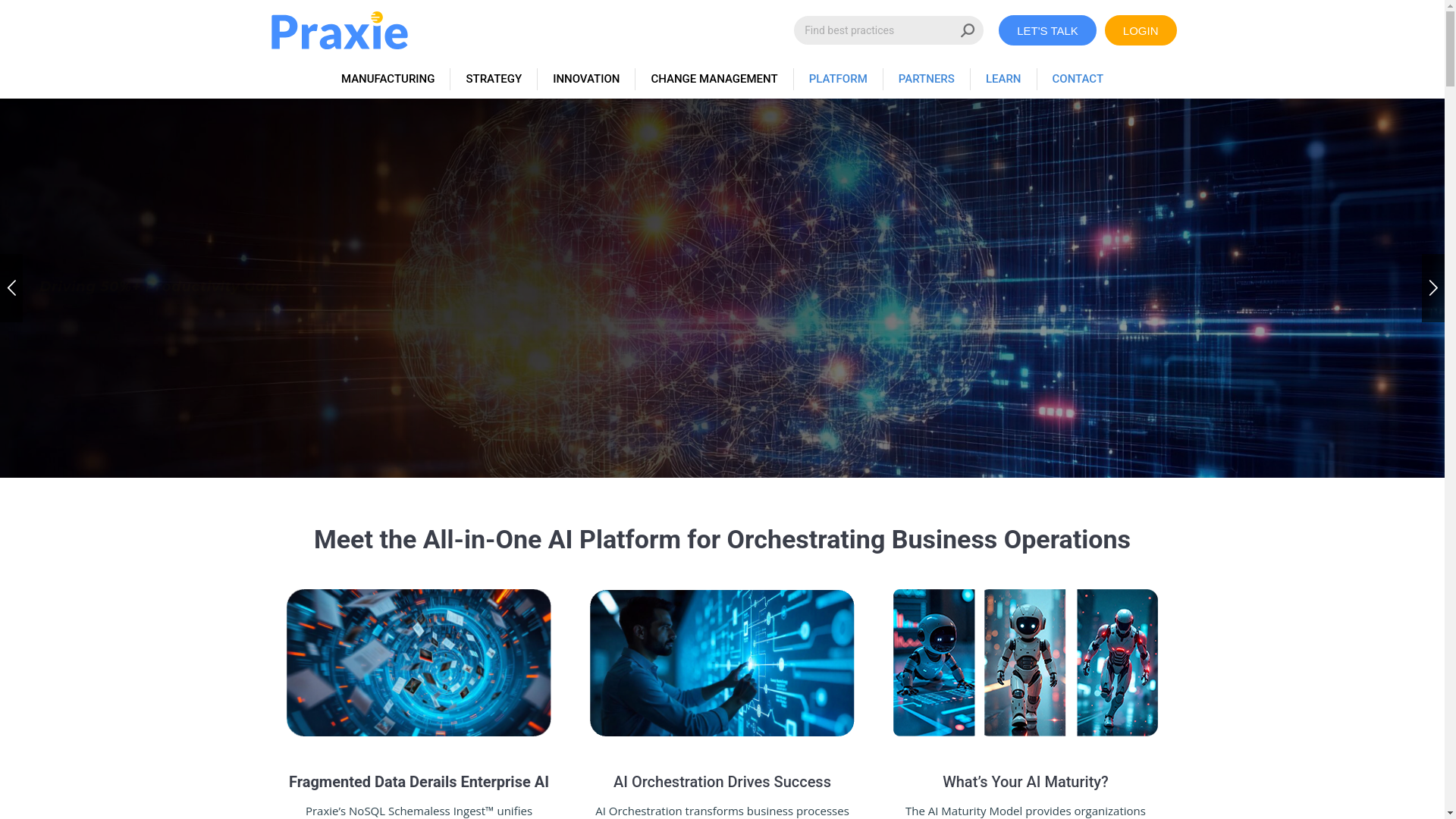 website screenshot of https://michaelpraxiedev.org/