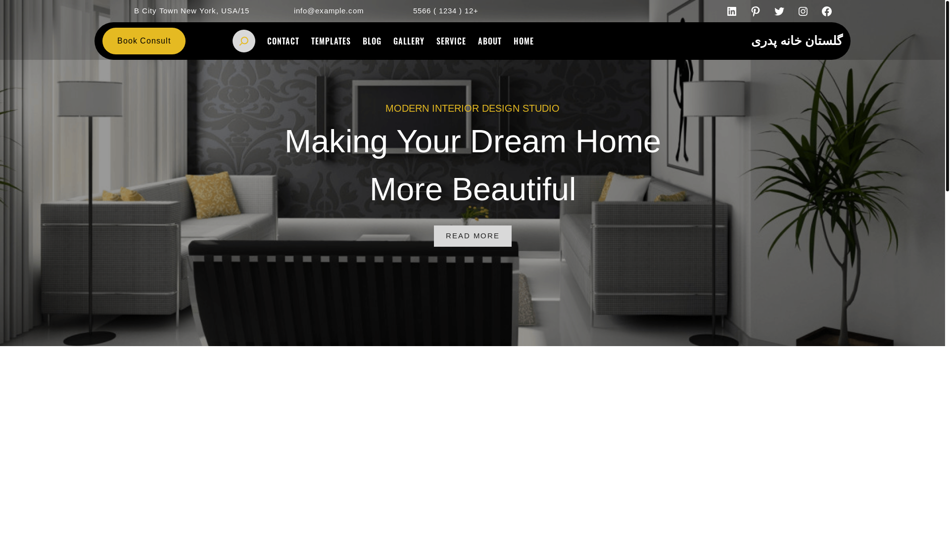 website screenshot of https://gpedari.ir/