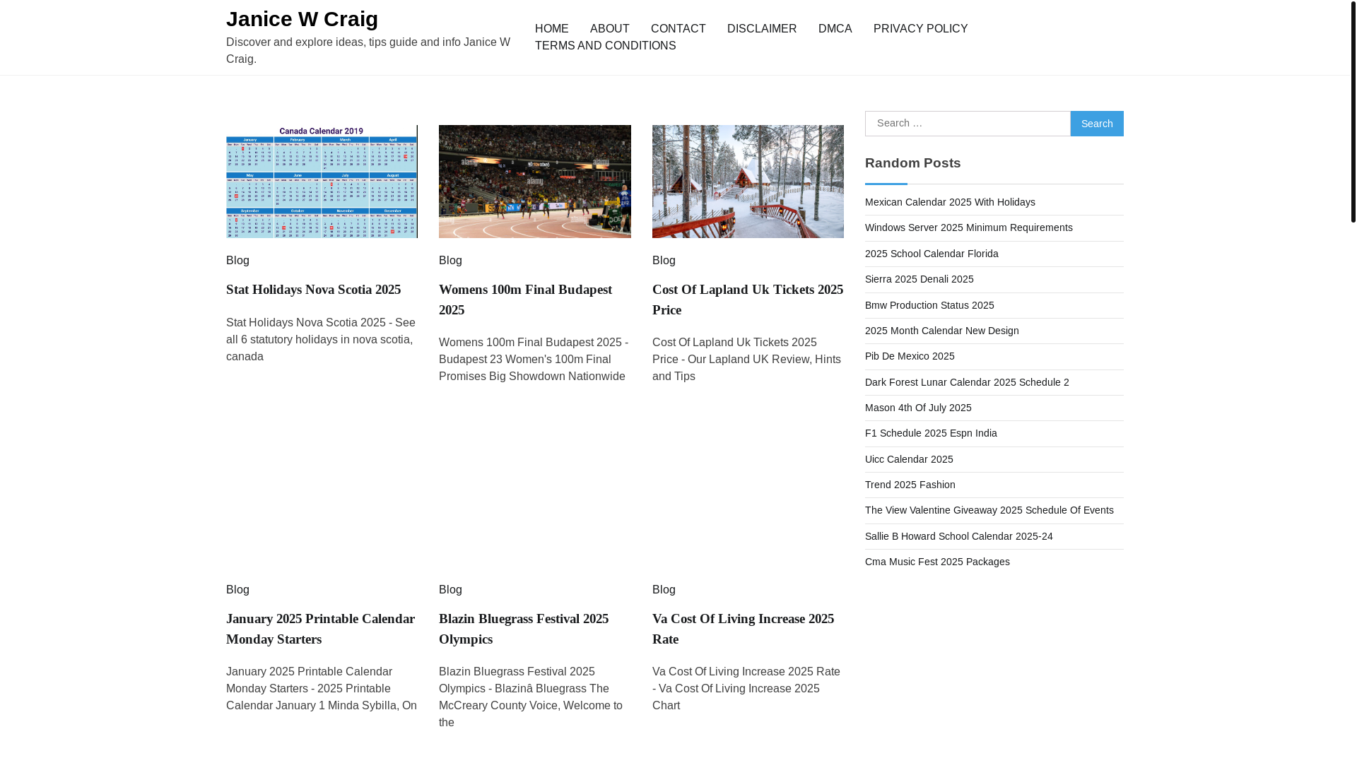 website screenshot of https://janicewcraigk.pages.dev/