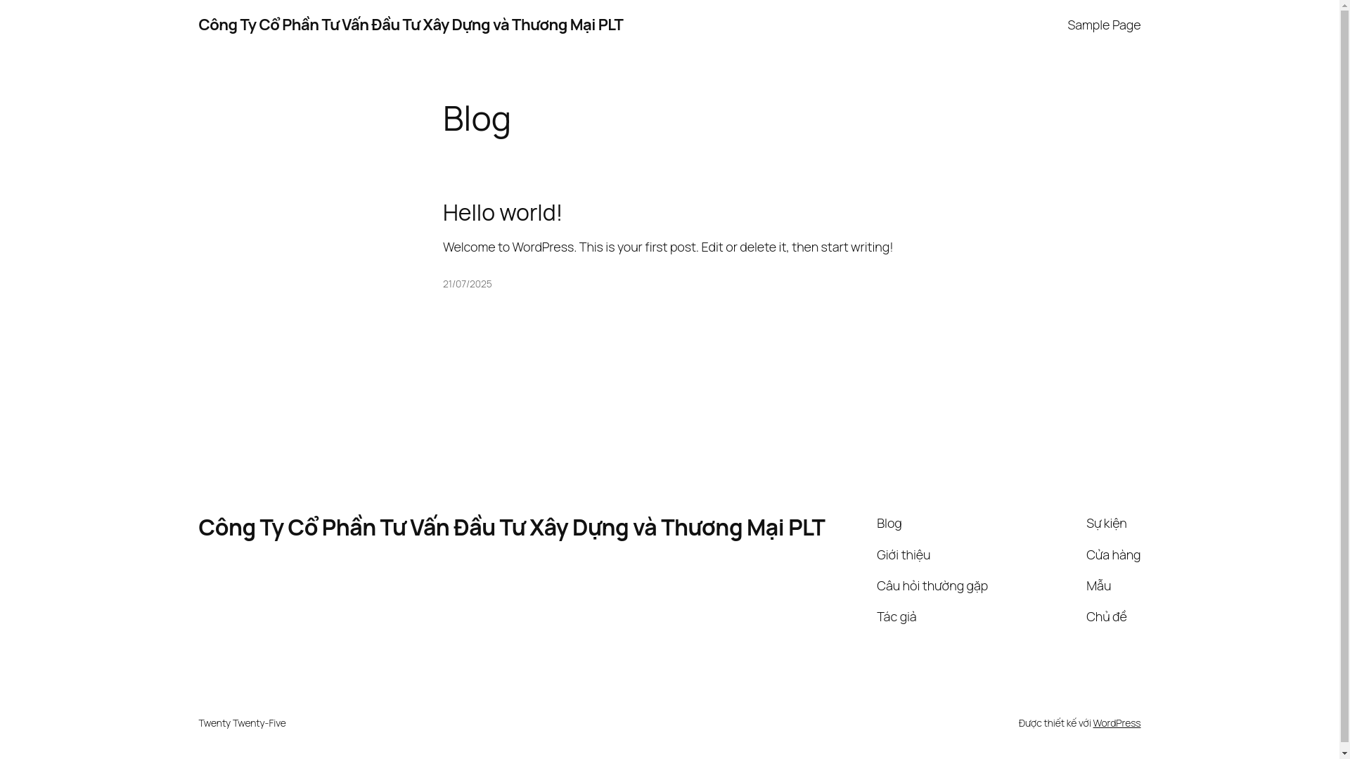 website screenshot of https://tuvanxaydungplt.com/