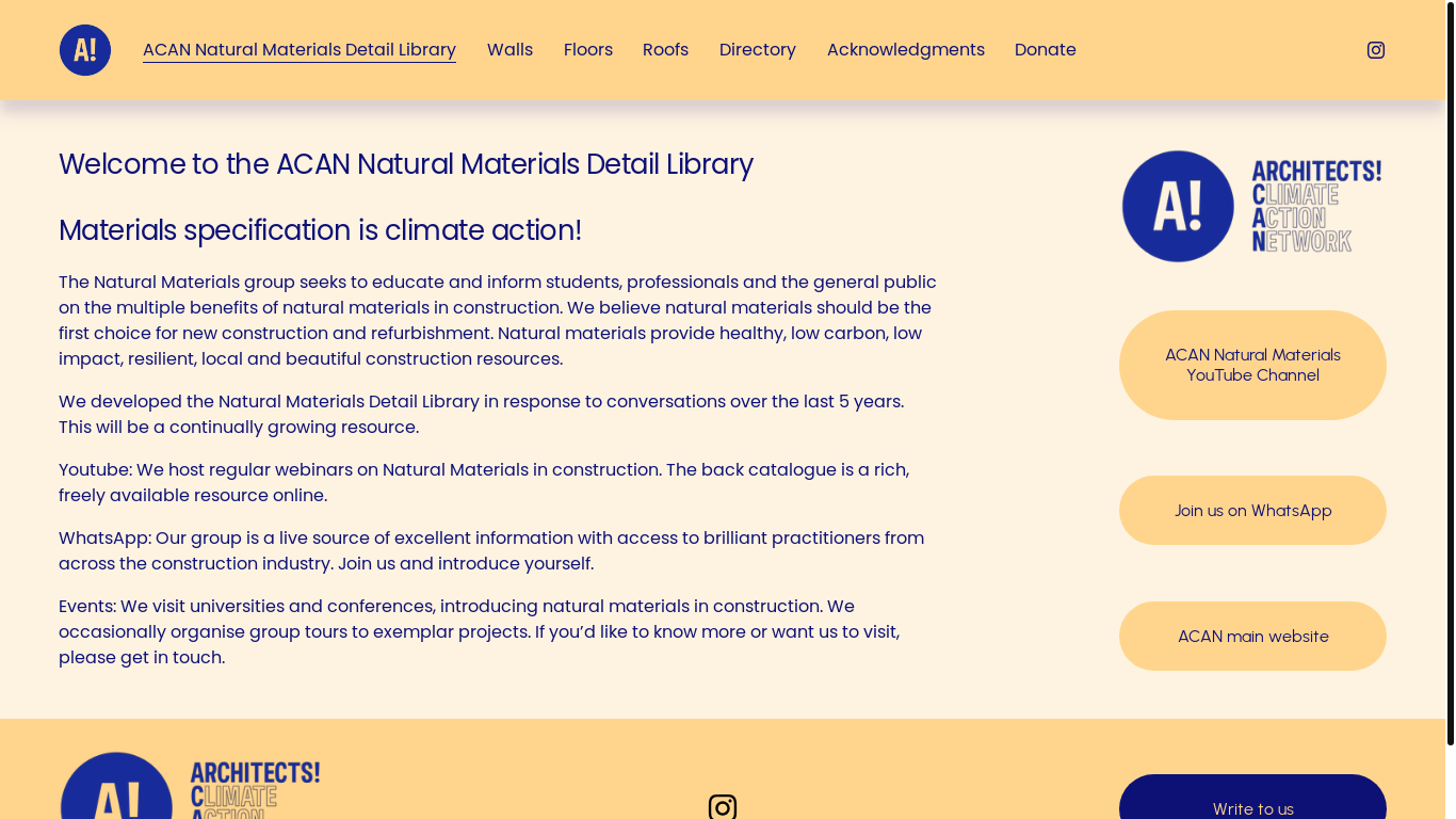 website screenshot of https://naturaldetailslibrary.org/