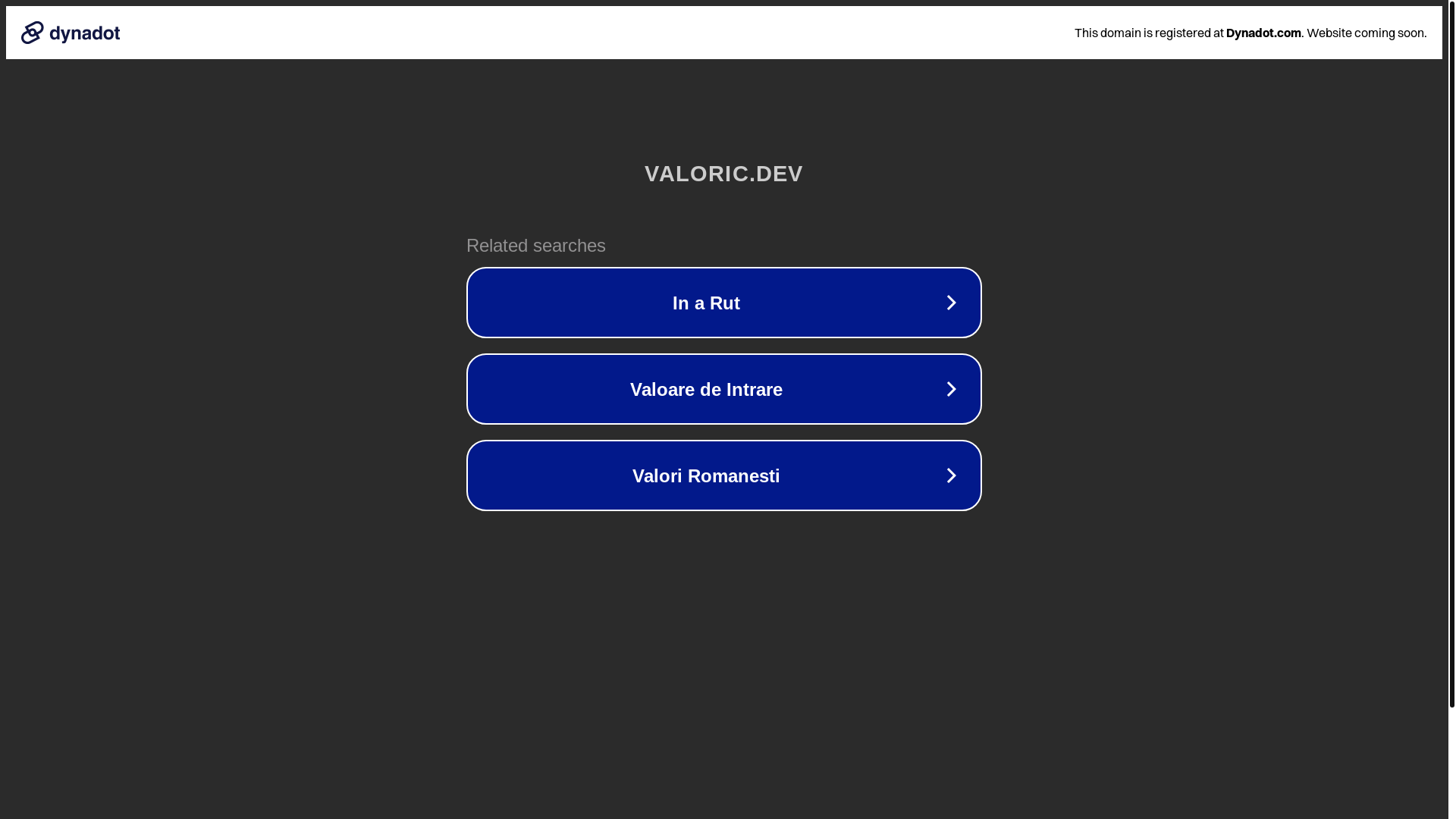 website screenshot of https://valoric.dev/