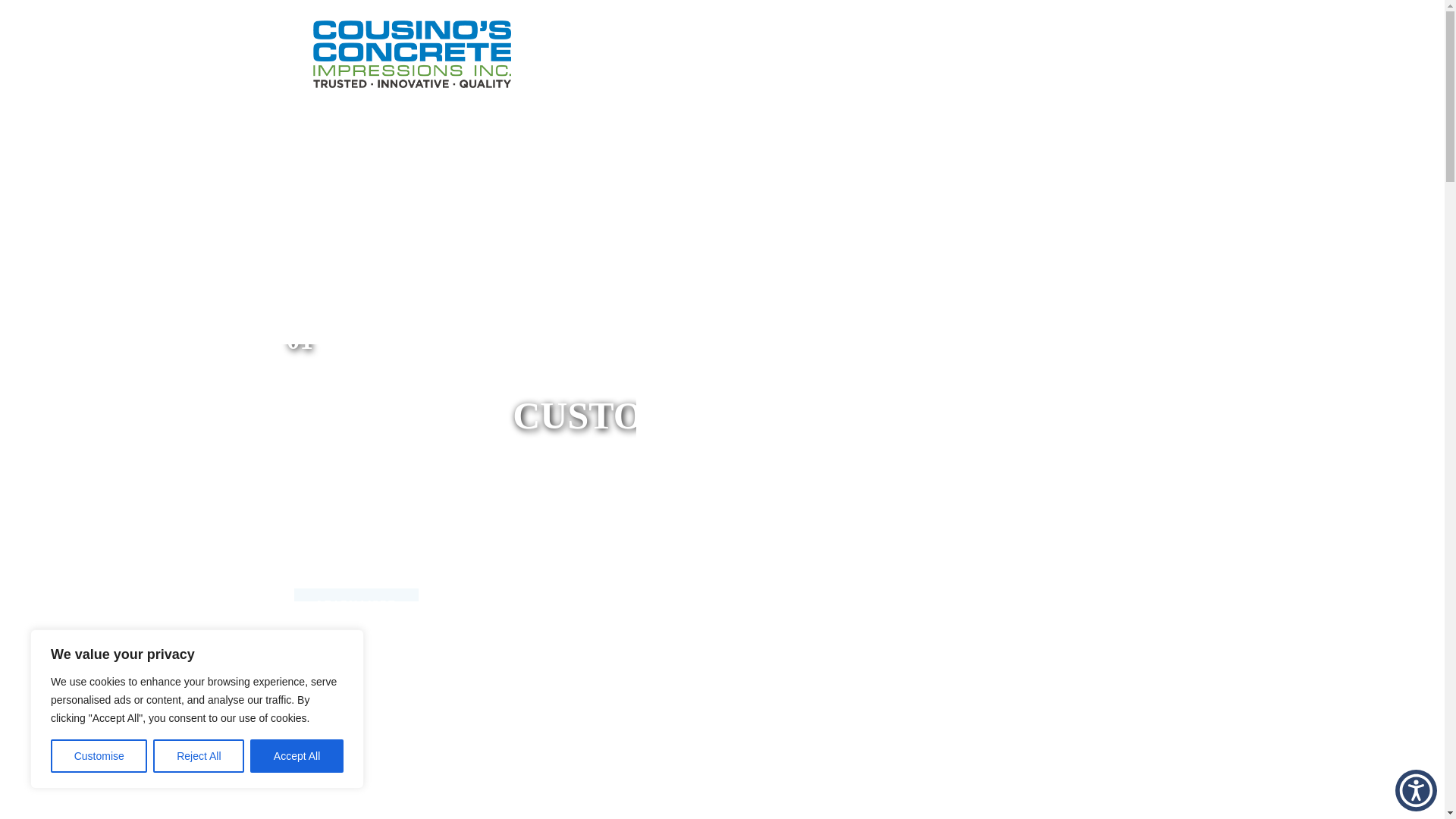 website screenshot of https://cousinosconcrete.net/