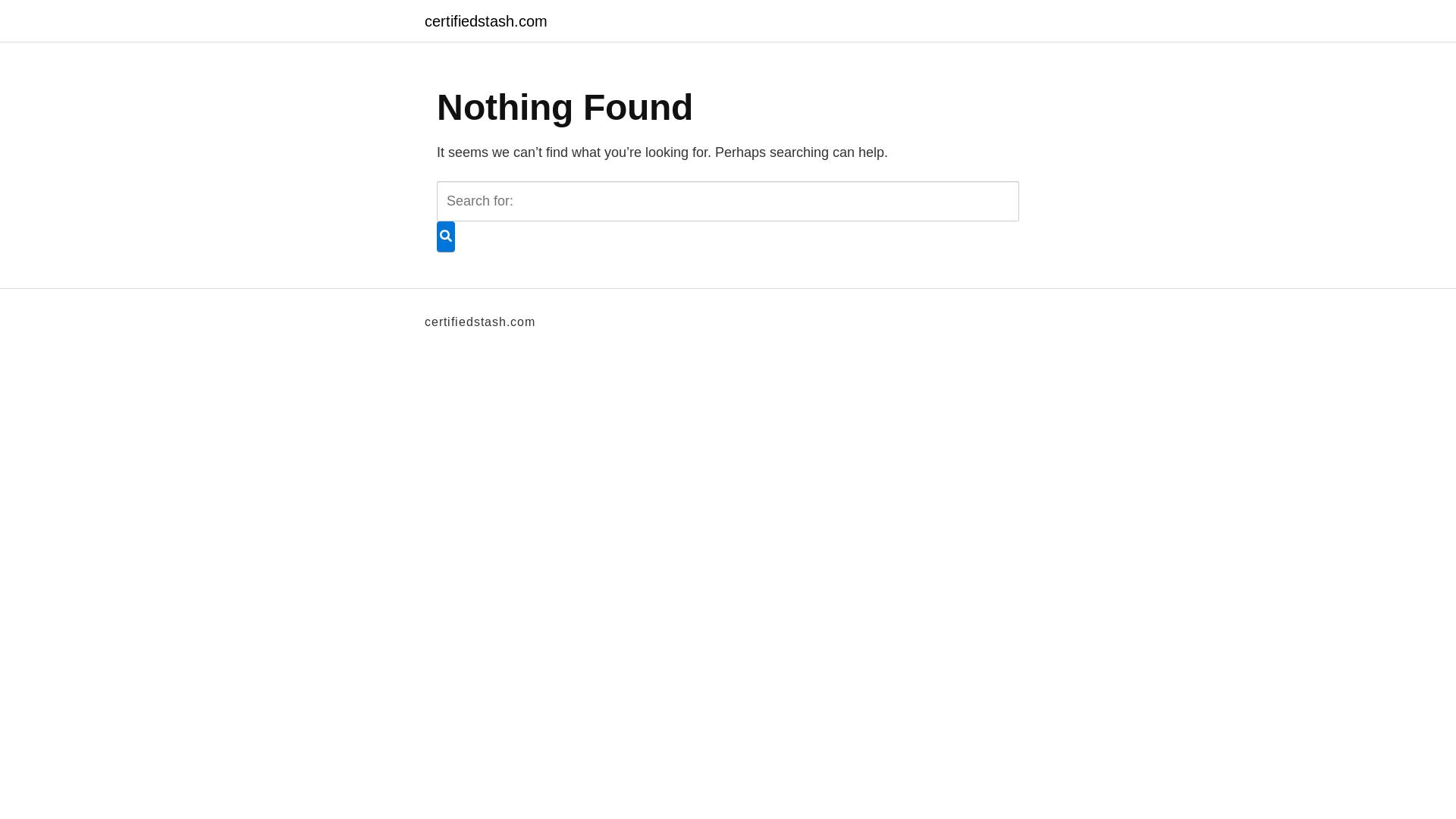 website screenshot of https://certifiedstash.com/