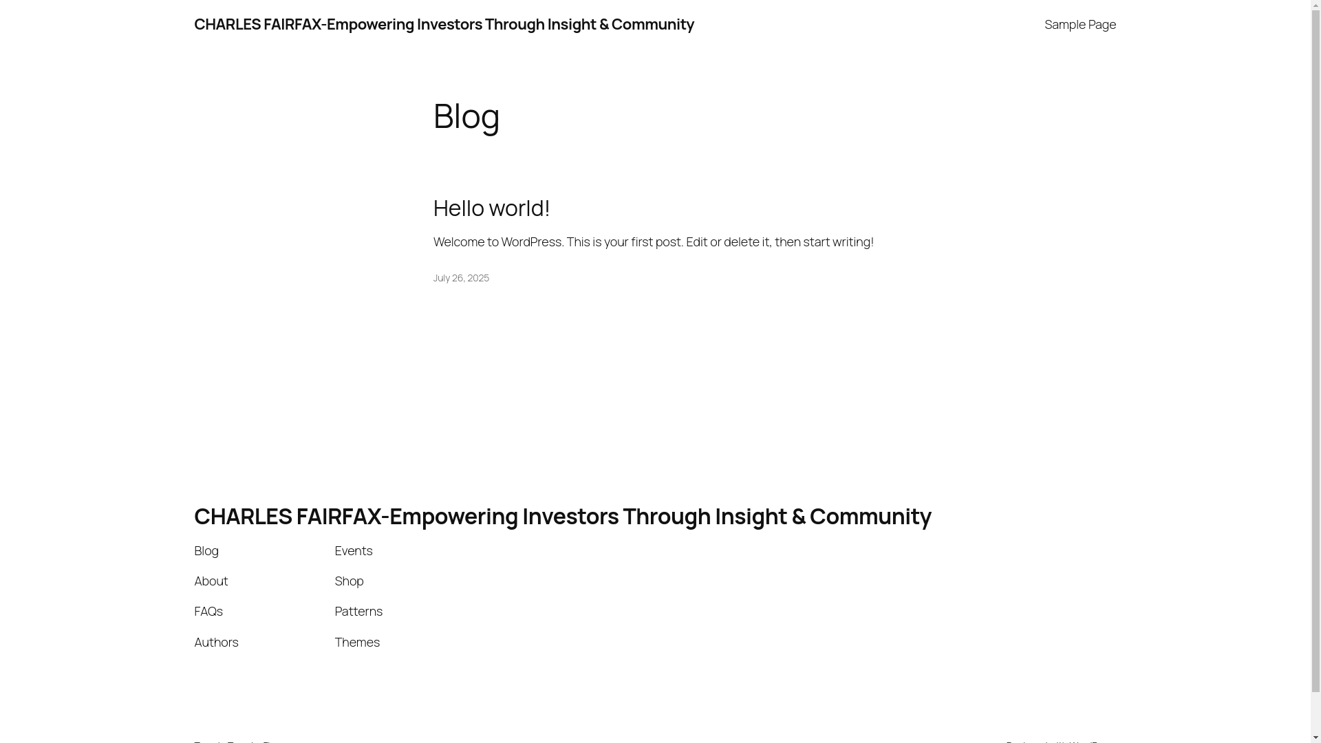 website screenshot of https://chariesfairfax.com/