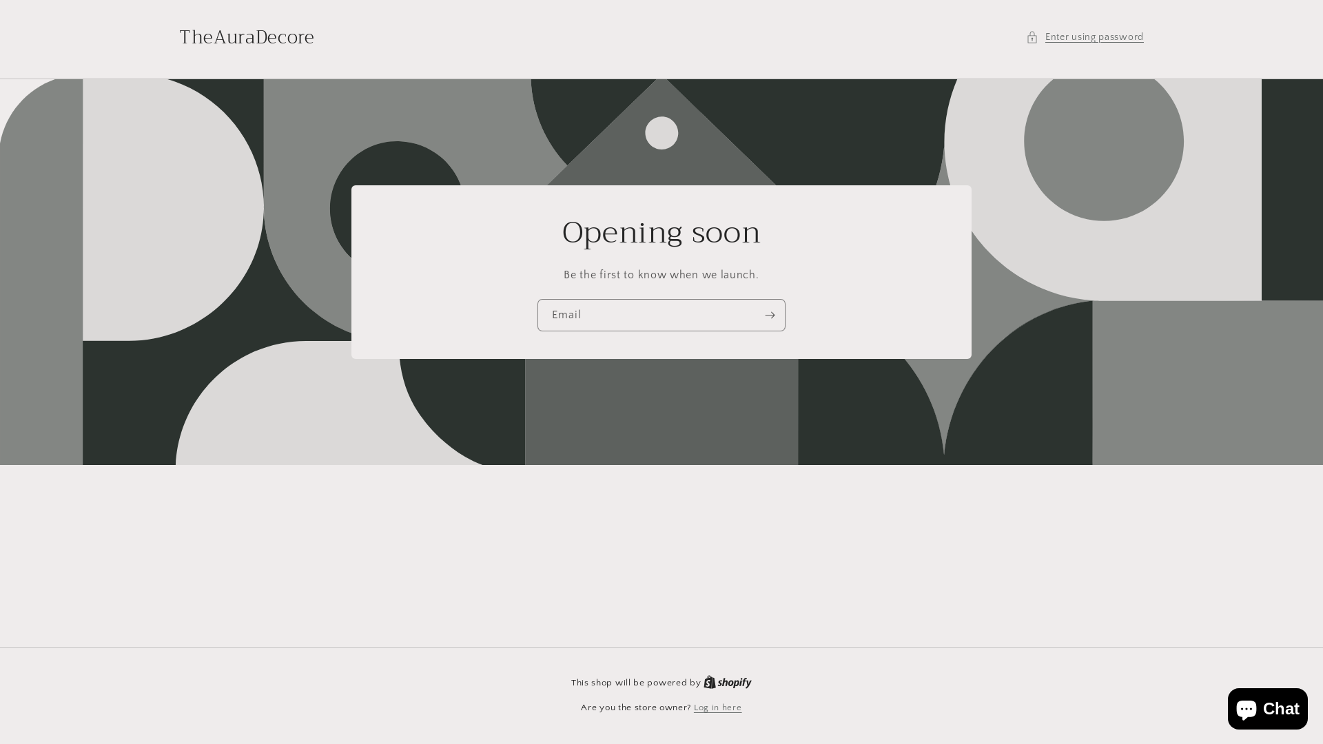 website screenshot of https://theauradecore.com/