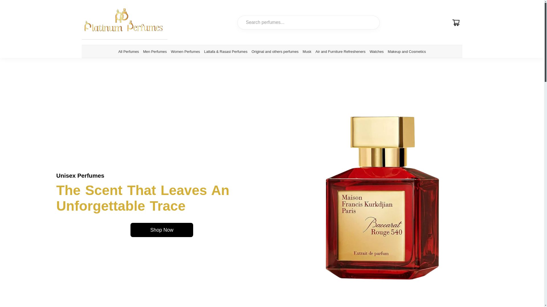 website screenshot of https://platinumperfumeslb.com/