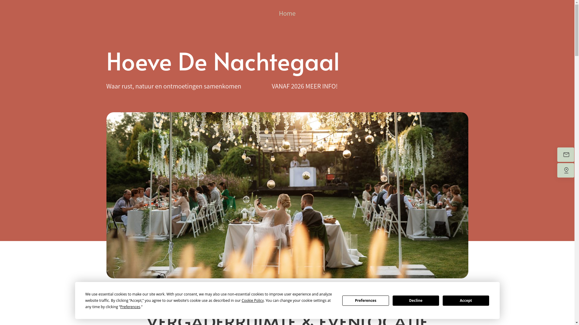 website screenshot of https://hoevedenachtegaal.be/