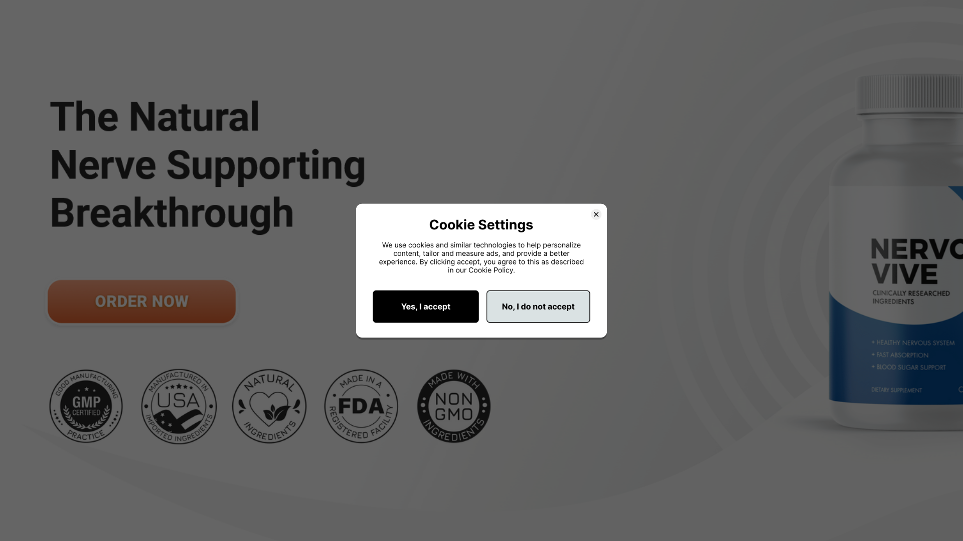 website screenshot of https://nervovive-a.pages.dev/