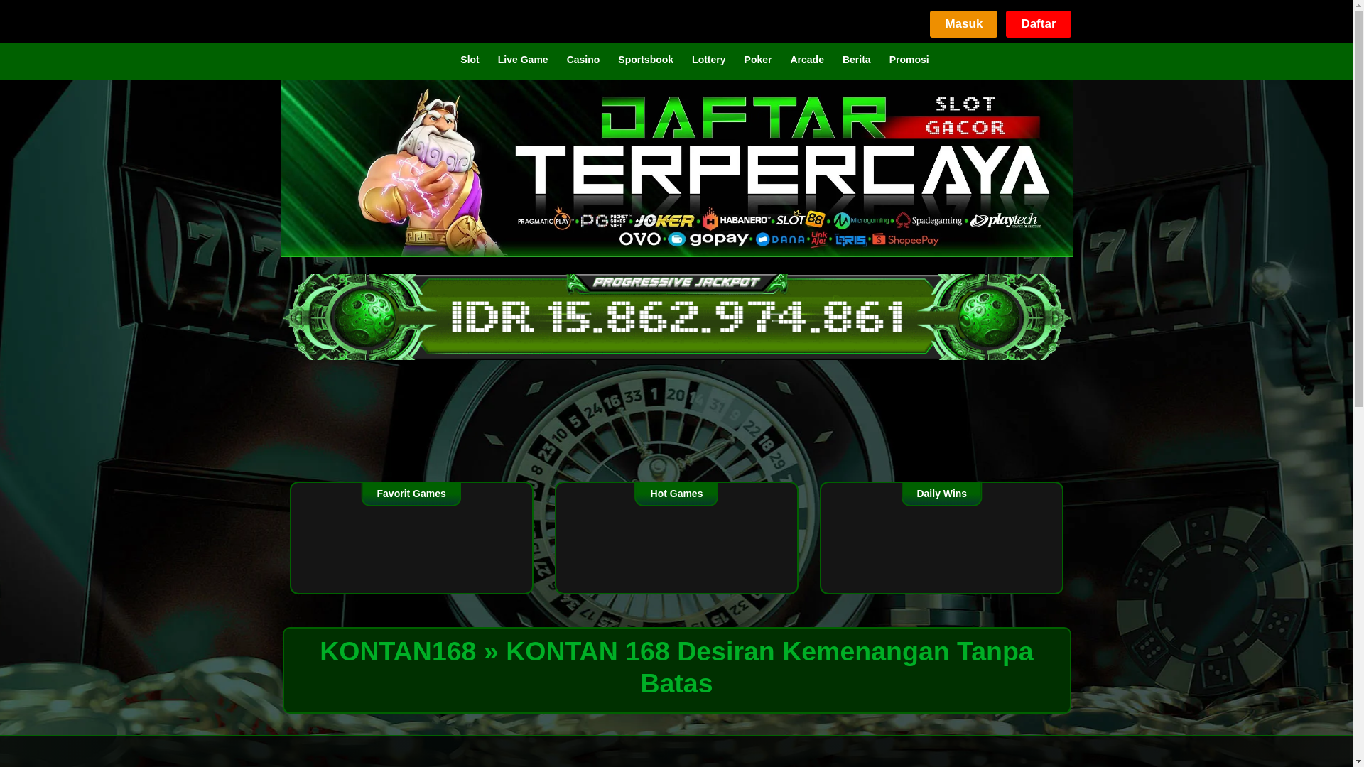website screenshot of https://kontan168.net/