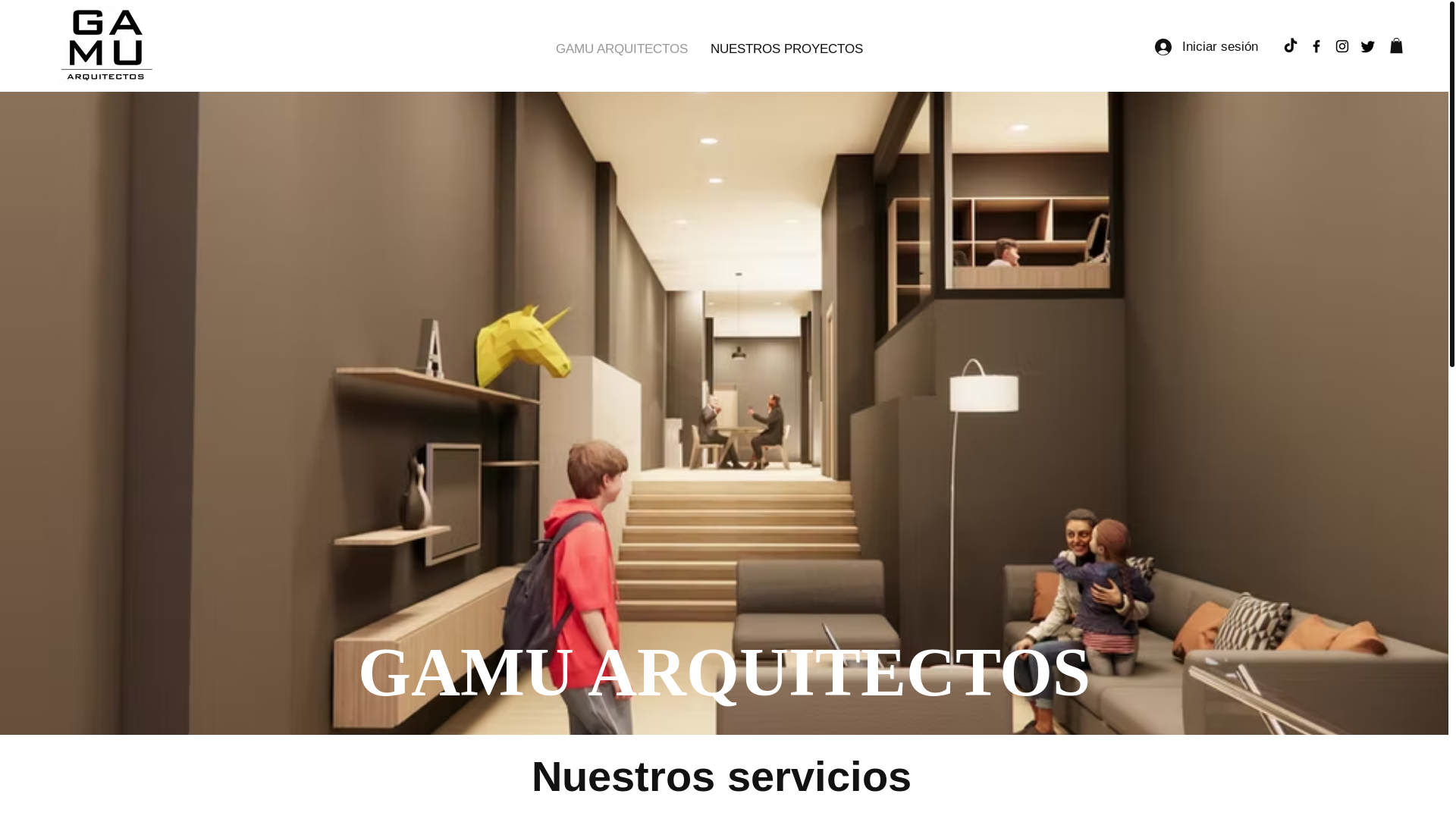 website screenshot of https://gamuarquitectos.com/