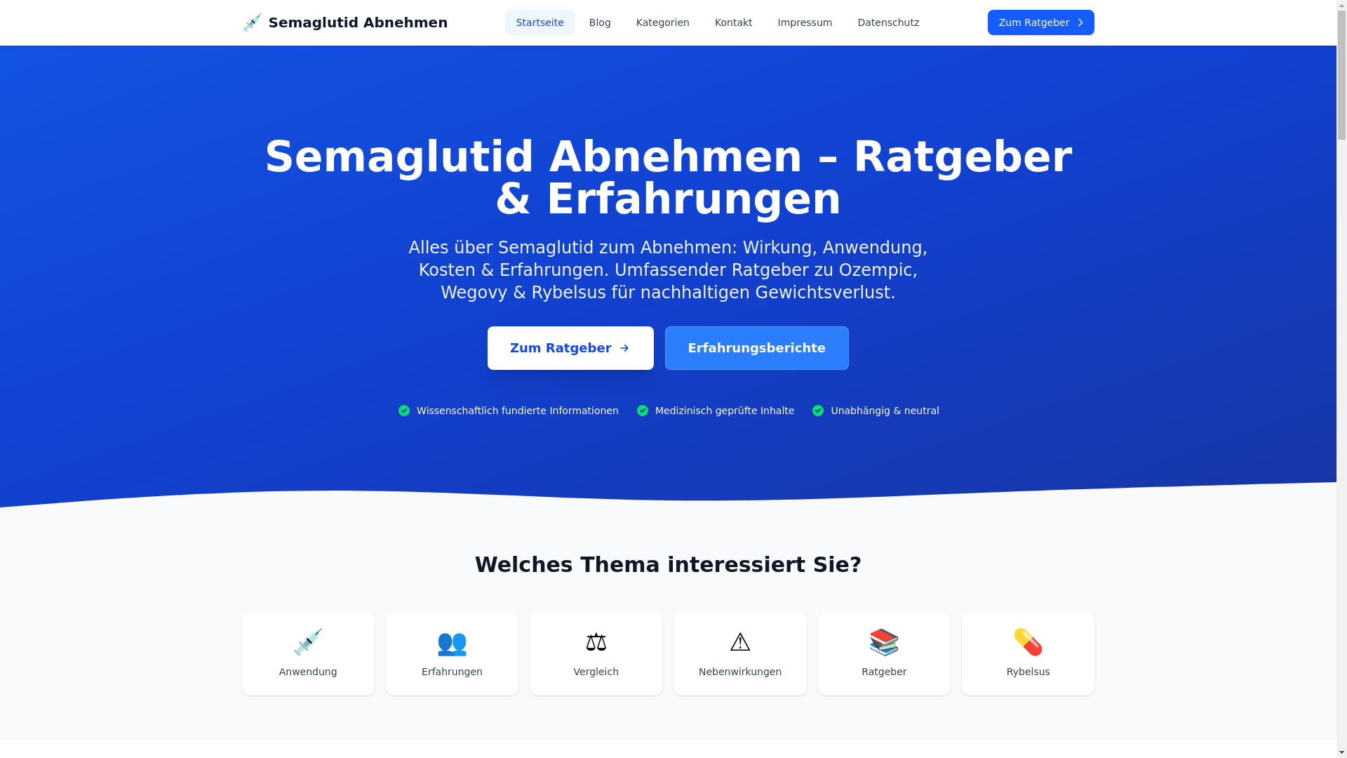 website screenshot of https://seo-semaglutid-abnehmen.pages.dev/