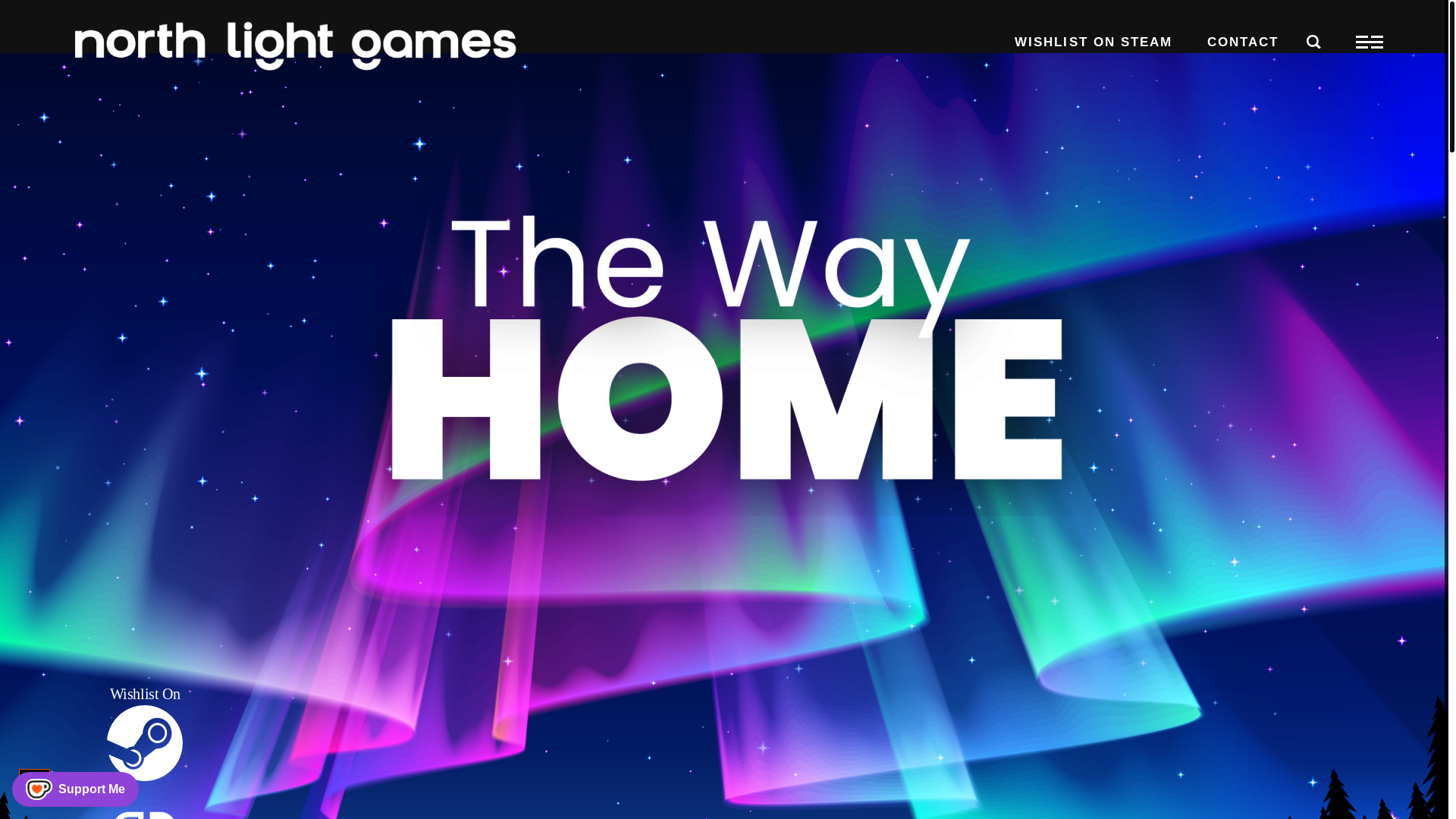 website screenshot of https://northernlightsgames.com/