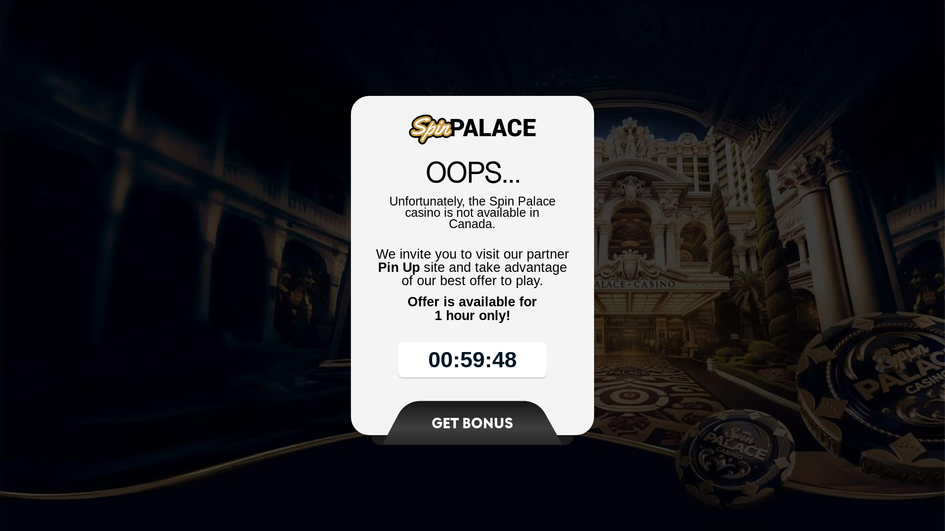 website screenshot of https://crossbrand-promo-form-error-spin-palace-ca.pages.dev/