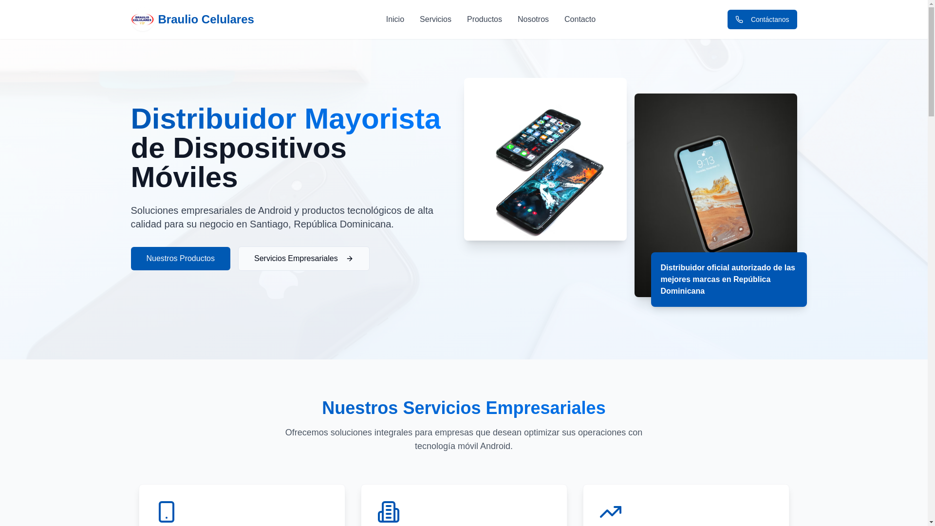 website screenshot of https://braulio-celulares-lading.pages.dev/