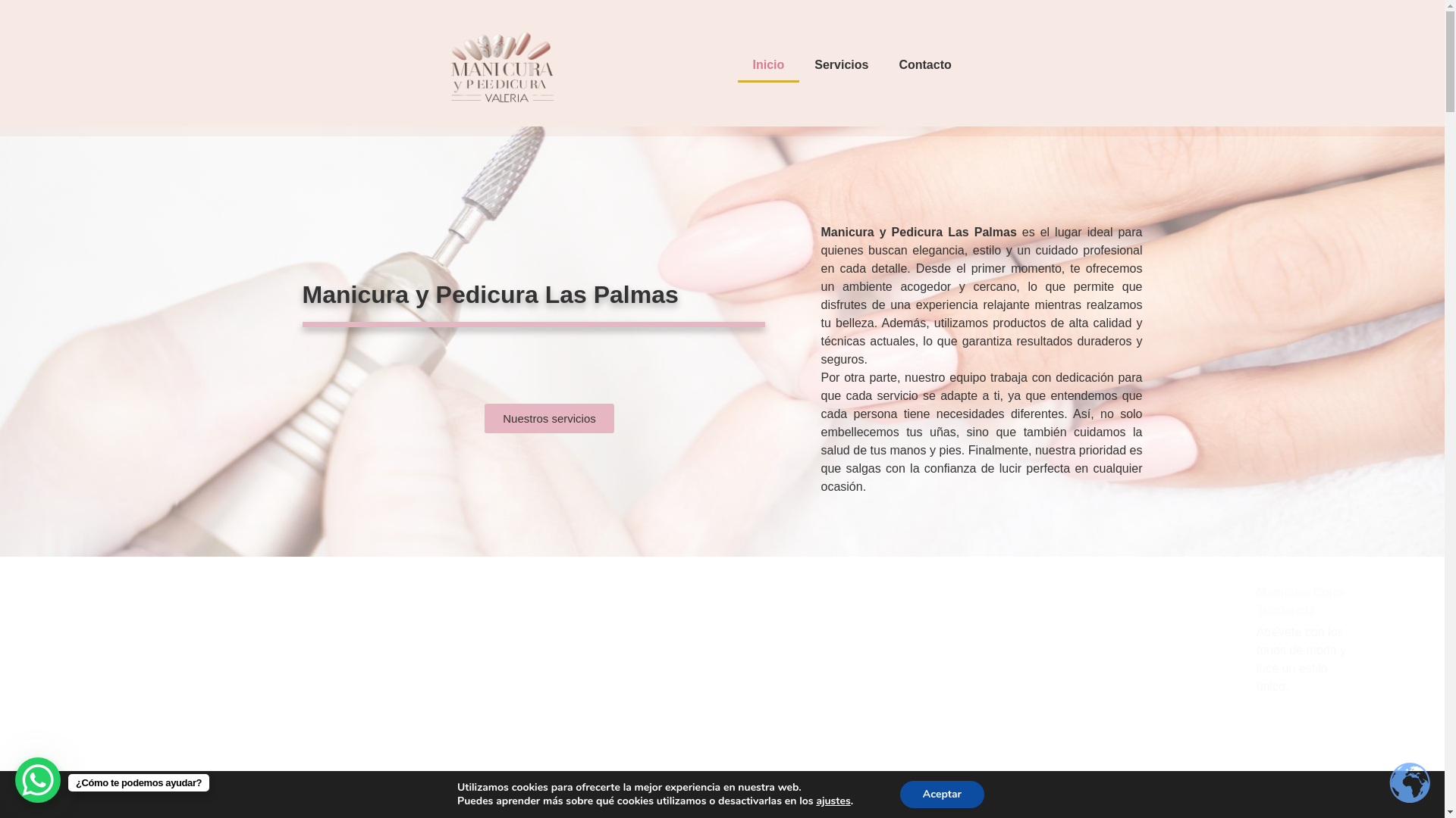 website screenshot of https://tabaresnails.es/