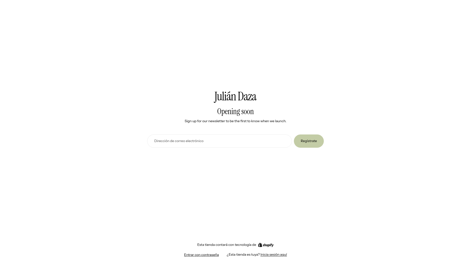 website screenshot of https://juliandaza.com.co/